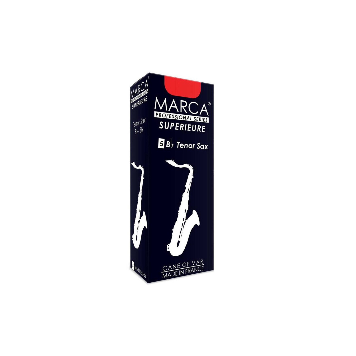 Marca Superieure Tenor Saxophone Reeds - #2.5, 5 Box