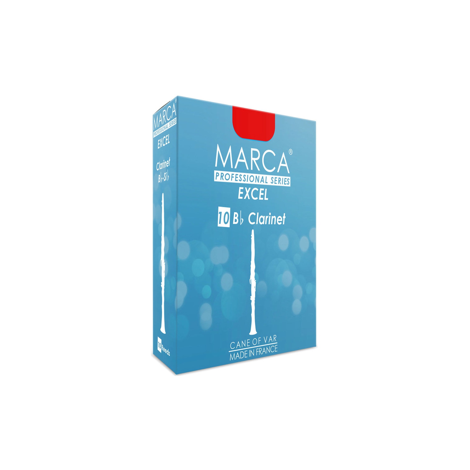 Marca Excel Bb Clarinet Reeds - #3.5, 10 Box
