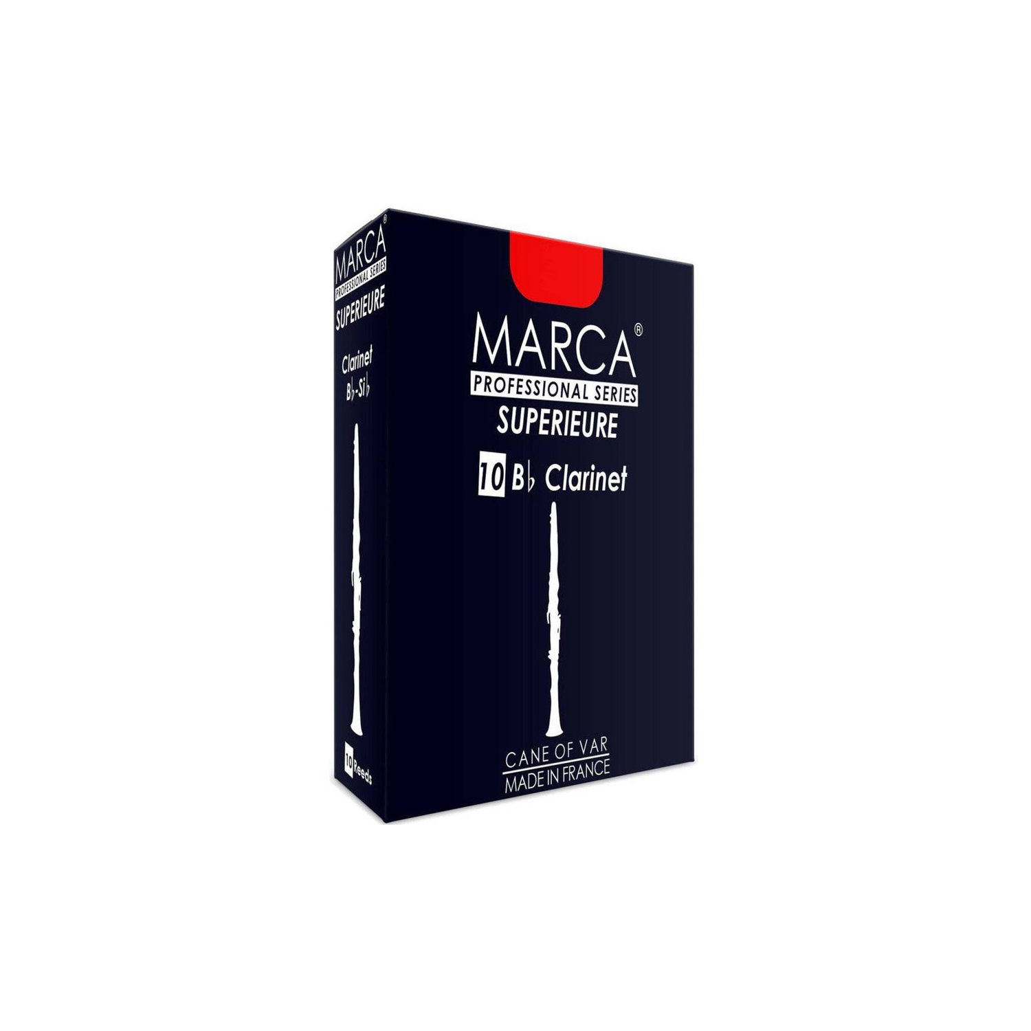 Marca Superieure Bb Clarinet Reeds - #3, 10 Box