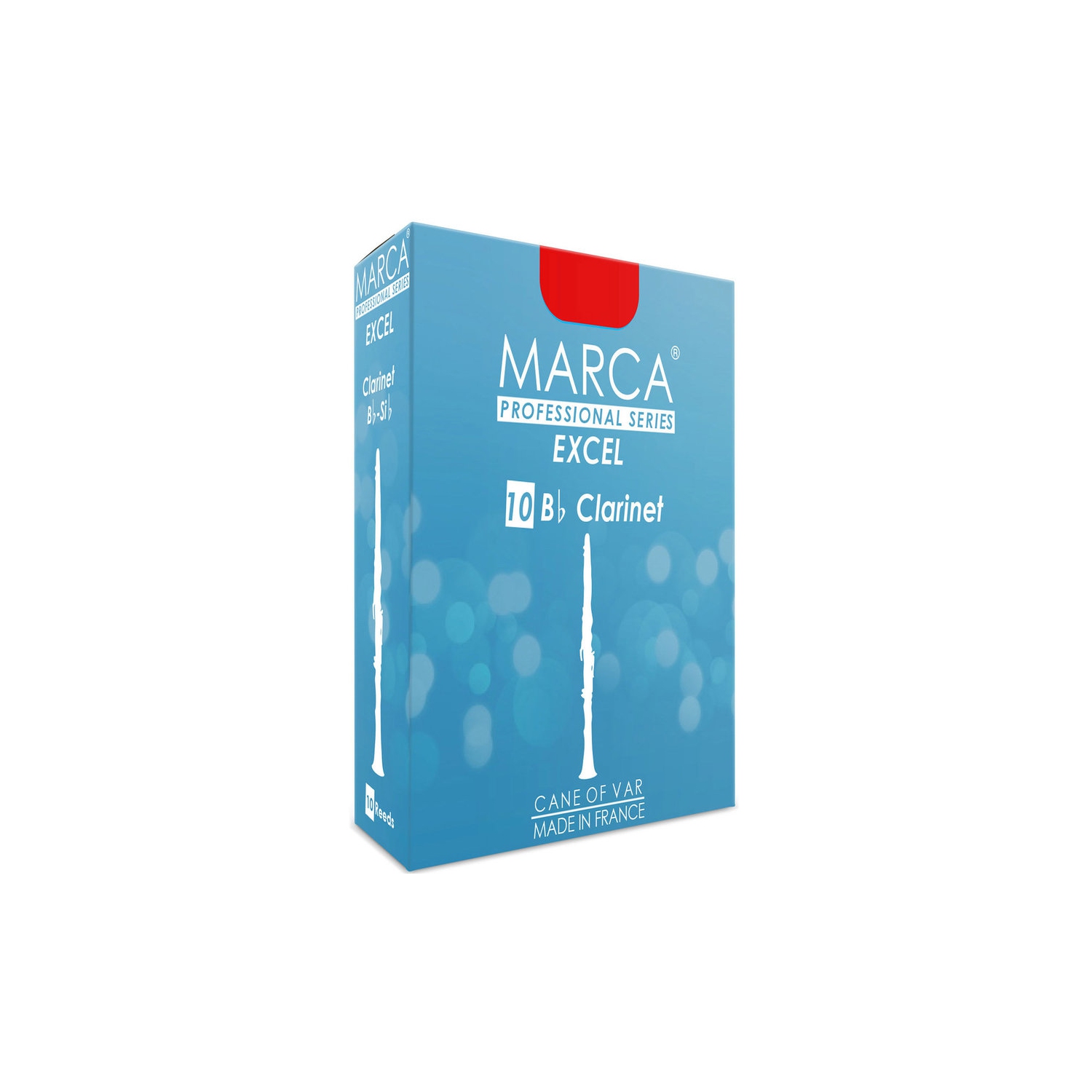 Marca Excel Bb Clarinet Reeds - #3, 10 Box