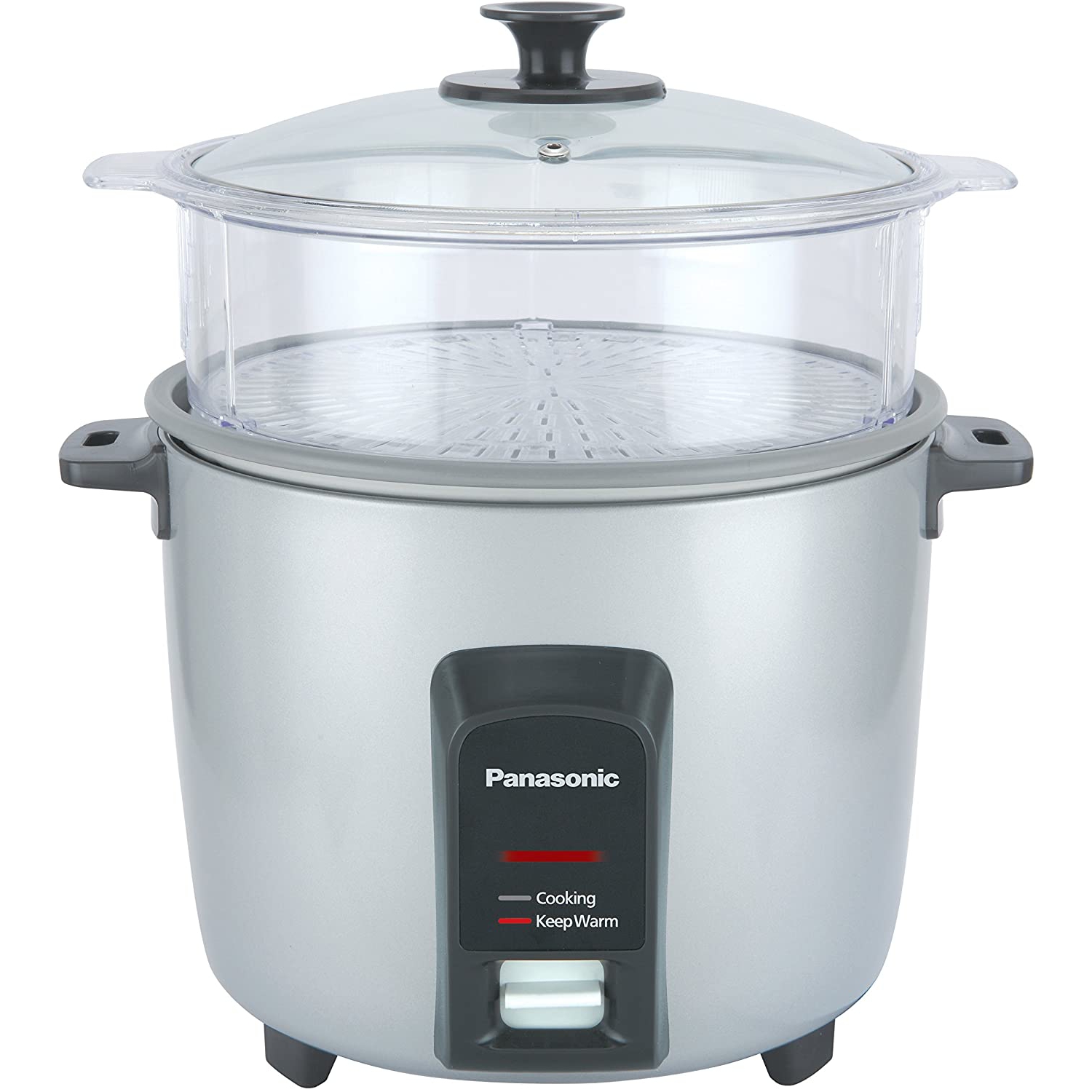 Refurbished Excellent -Panasonic 12-Cup Automatic Rice Cooker with Steaming Basket SRY22FGJL