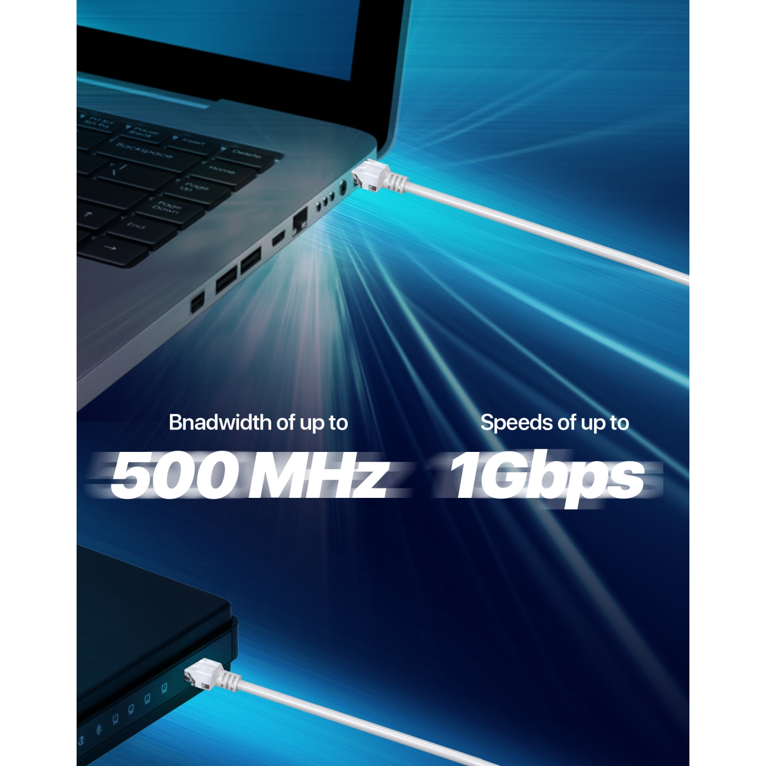 ZOSI 30M 100ft Cat5e Ethernet Cable, High Speed Network RJ45 Wire Cord for POE NVR Security Camera System, IP Cameras, Router, Modem, Computer,