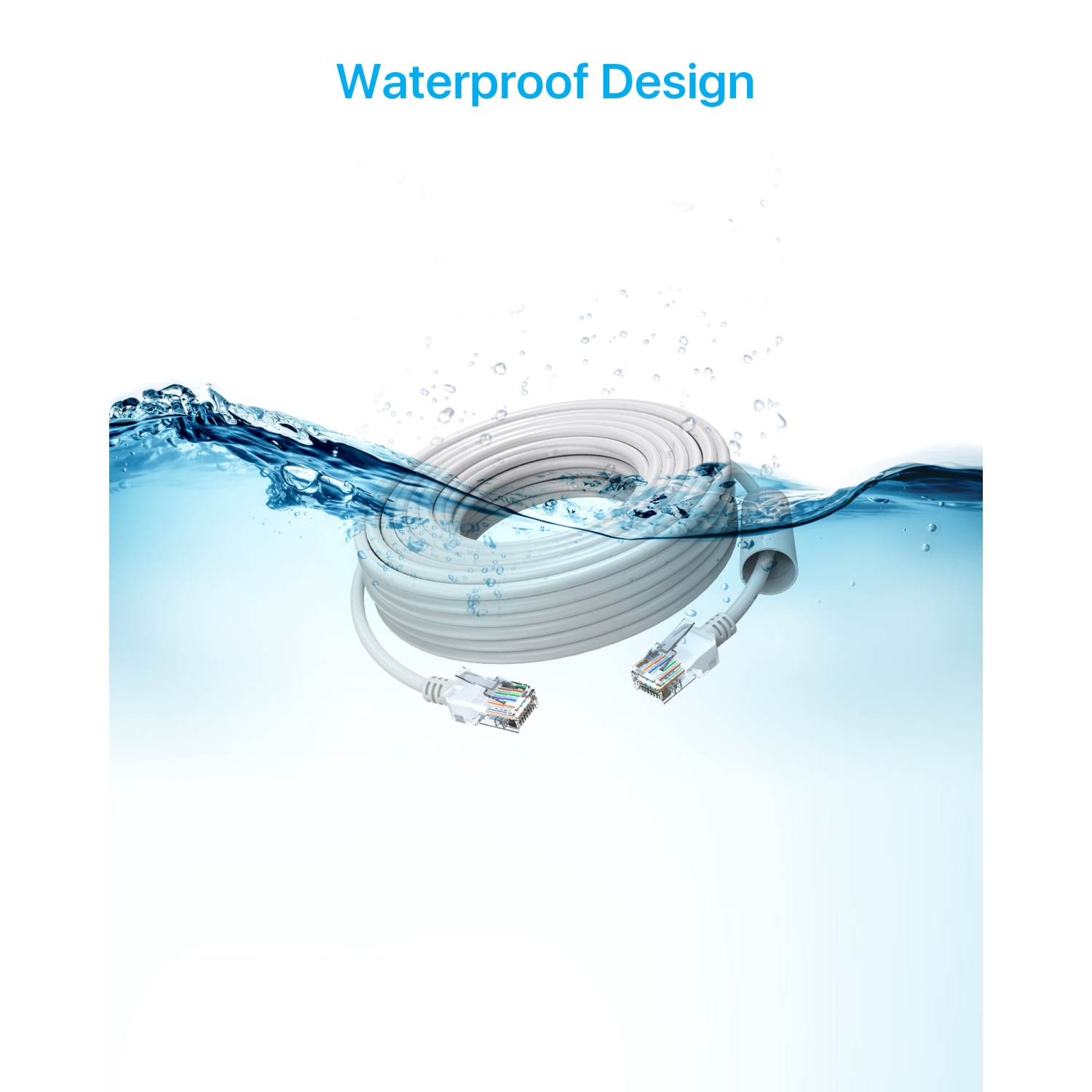 ZOSI 30M 100ft Cat5e Ethernet Cable, High Speed Network RJ45 Wire Cord for POE NVR Security Camera System, IP Cameras, Router, Modem, Computer,