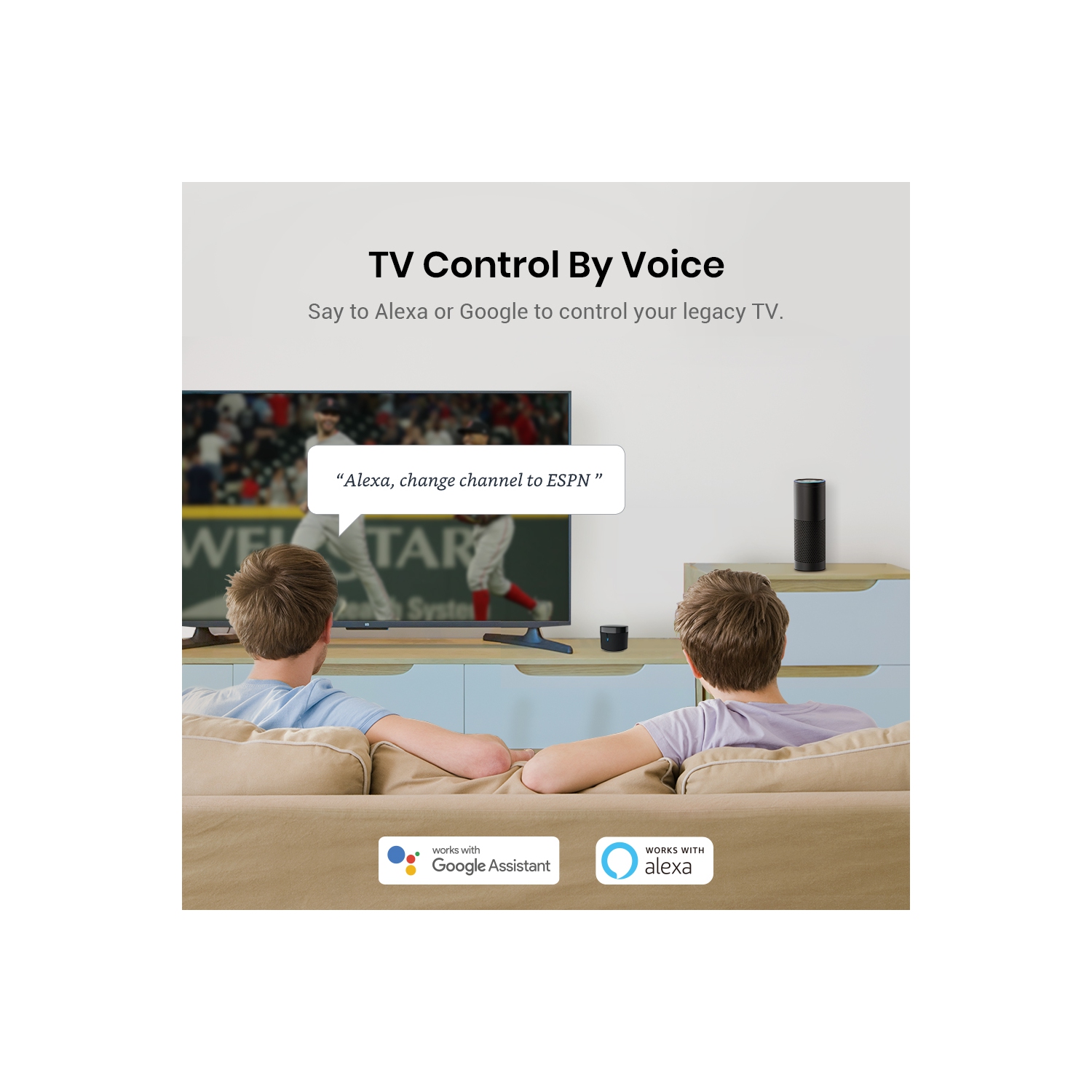 BroadLink RM4 mini Smart Remote and Sensor Cable Set, Universal IR Remote Control Hub with Temperature Humidity Monitor USB Cable, Works with Alexa,