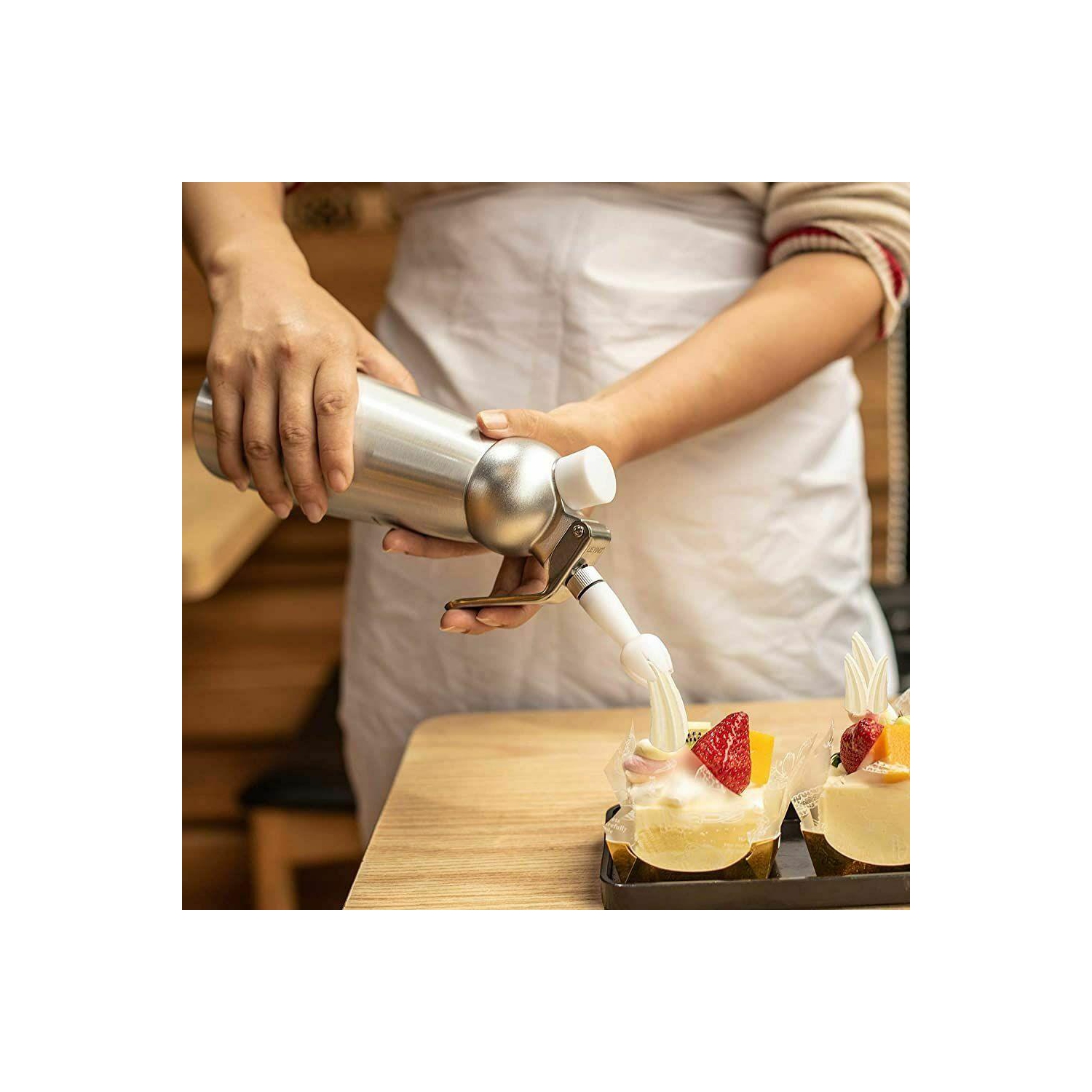 Machine à crème fouettée 500 ml avec distributeur d’aliments fouetté et mousse à café