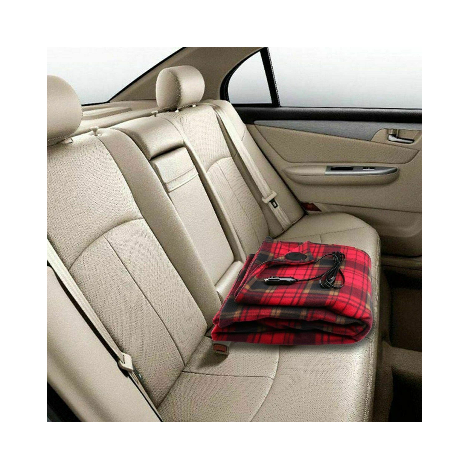 12V Heated Smart Multifunctional Travel Electric Blanket for Car,Truck,Boats CA