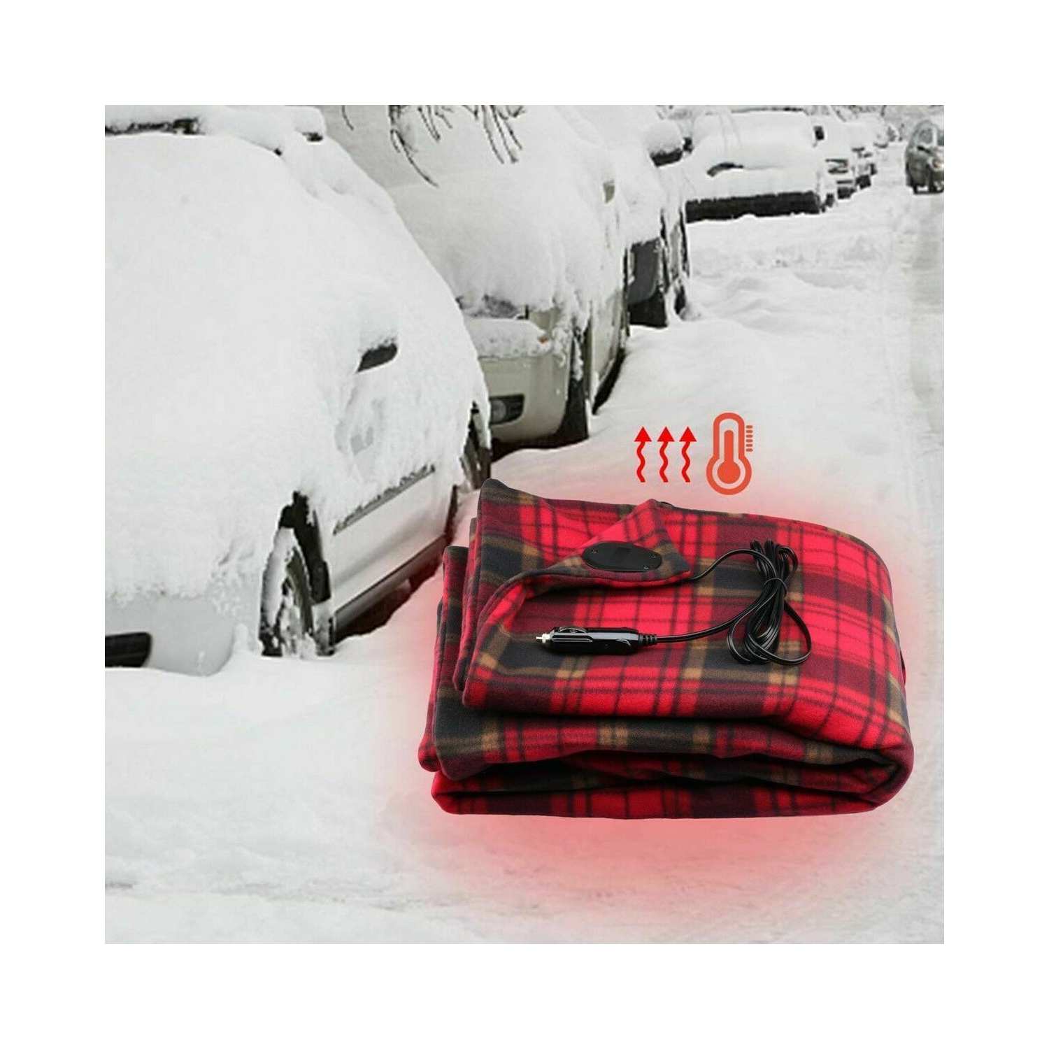 12V Heated Smart Multifunctional Travel Electric Blanket for Car,Truck,Boats CA