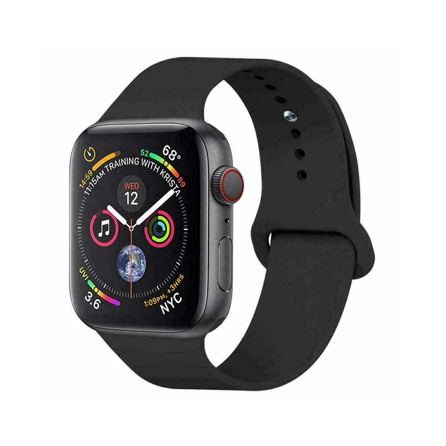 New Sports Silicone Bracelet Strap Band For iWatch Series 5 4 3 2 38/42mm