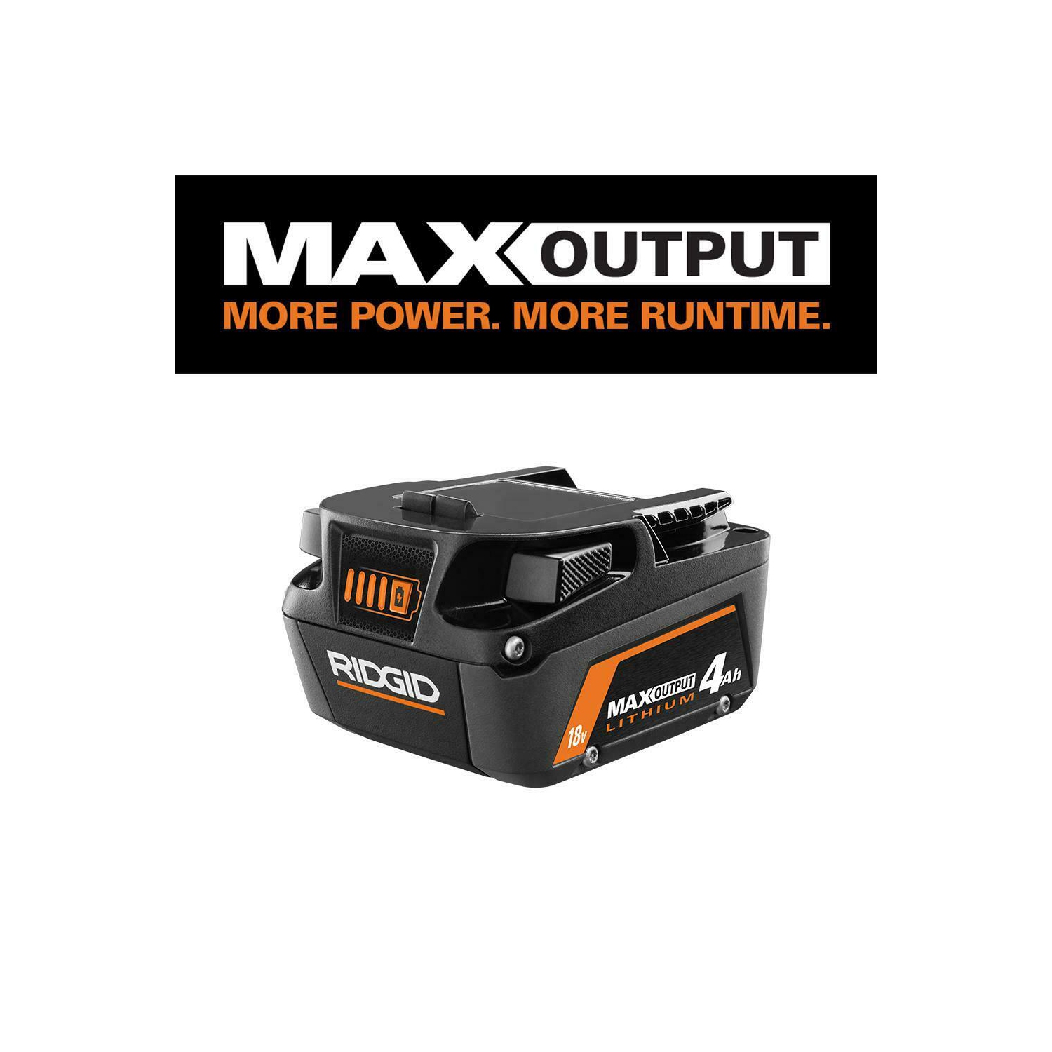 RIDGID 18V 4.0 Ah MAX Output Lithium-Ion Battery - Brand New