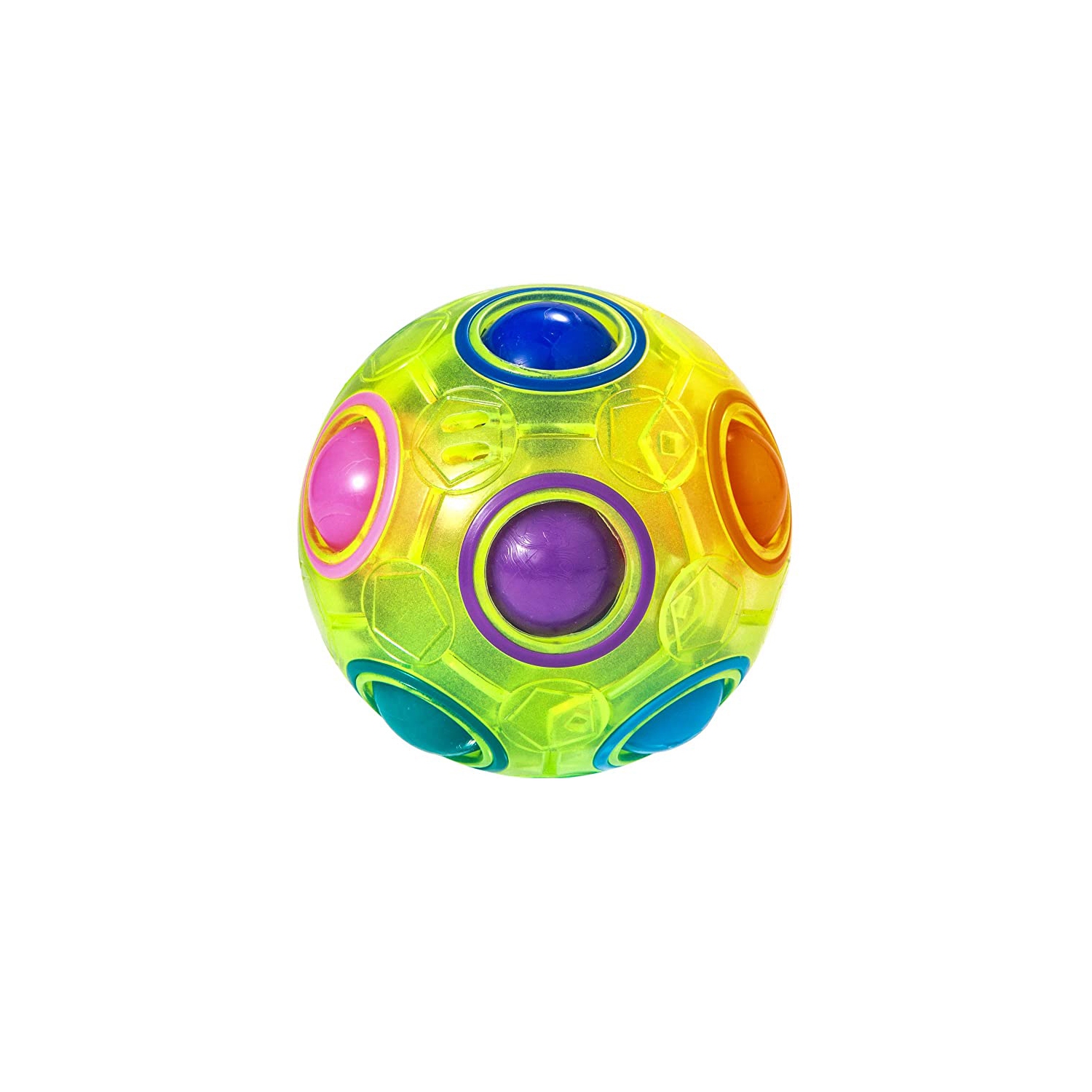 Magic Rainbow Puzzle Ball Pop Fidget Toy Stress Reliever - Green