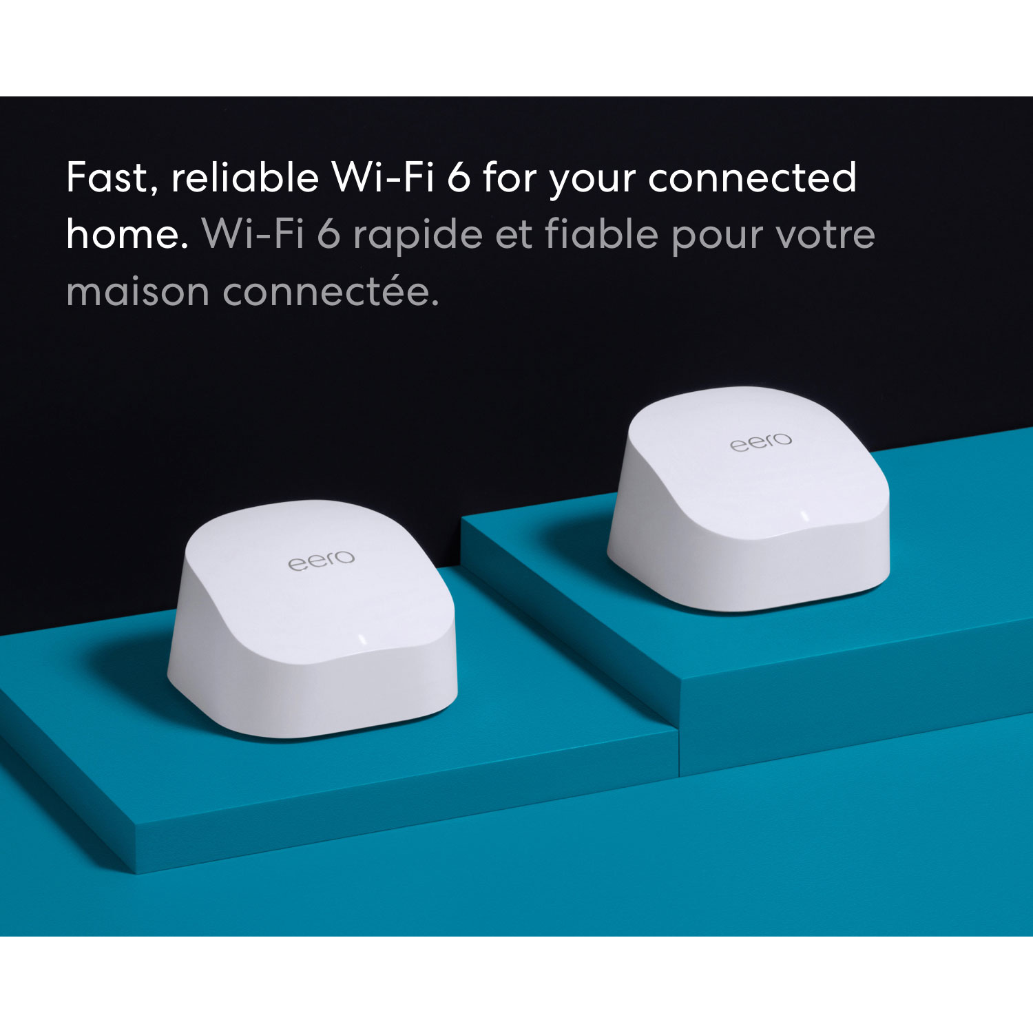 Système Wi-Fi 6 maillé de maison intégrale Eero 6 - Ensemble de 2