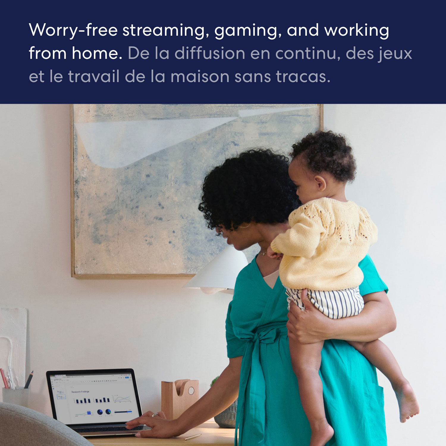 Système Wi-Fi 6 maillé de maison intégrale Eero 6 - Ensemble de 2