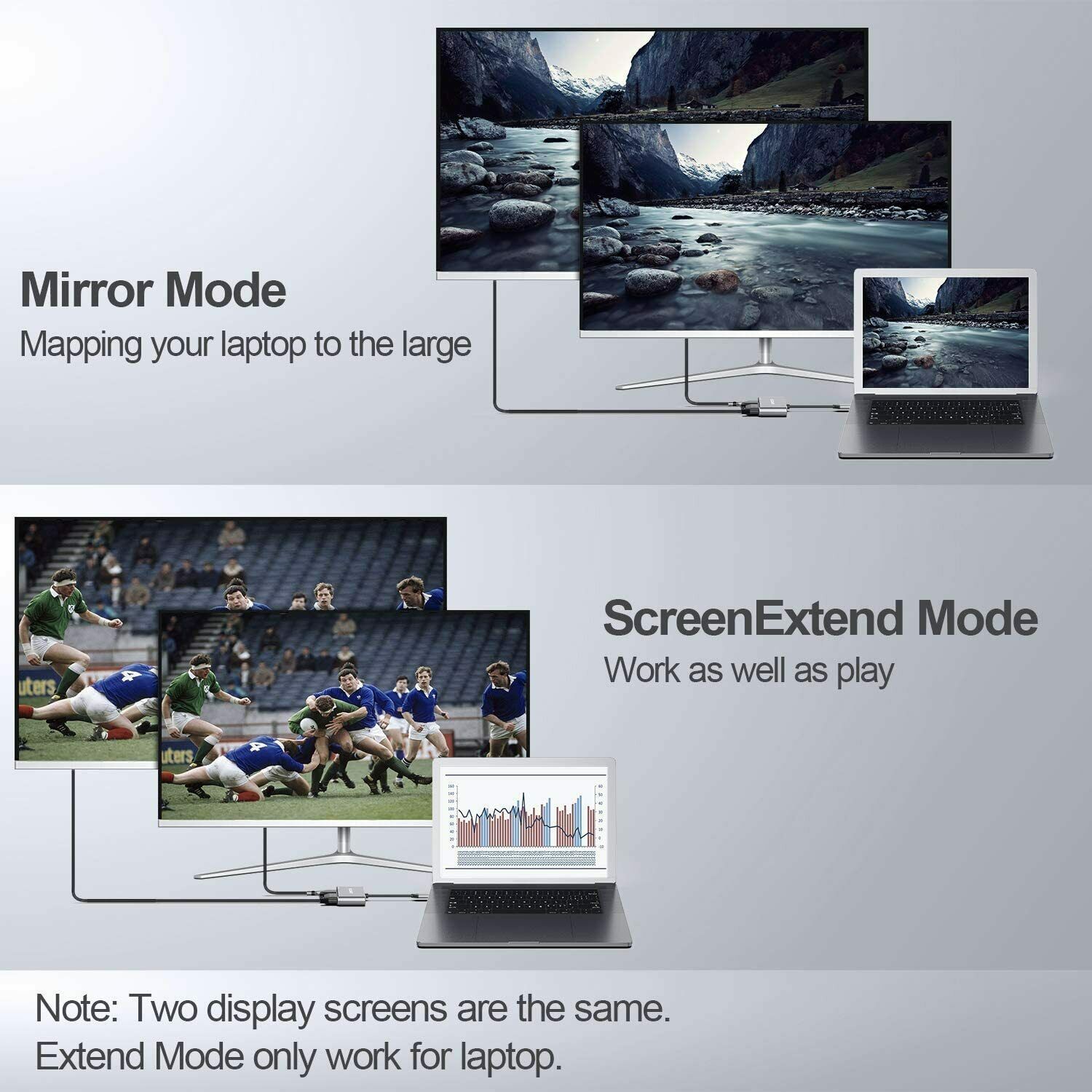 4-in-1 USB C to 4K HDMI VGA Adapter OTG 3.0 HUB PD Charging for MecBook,Pad,Dell