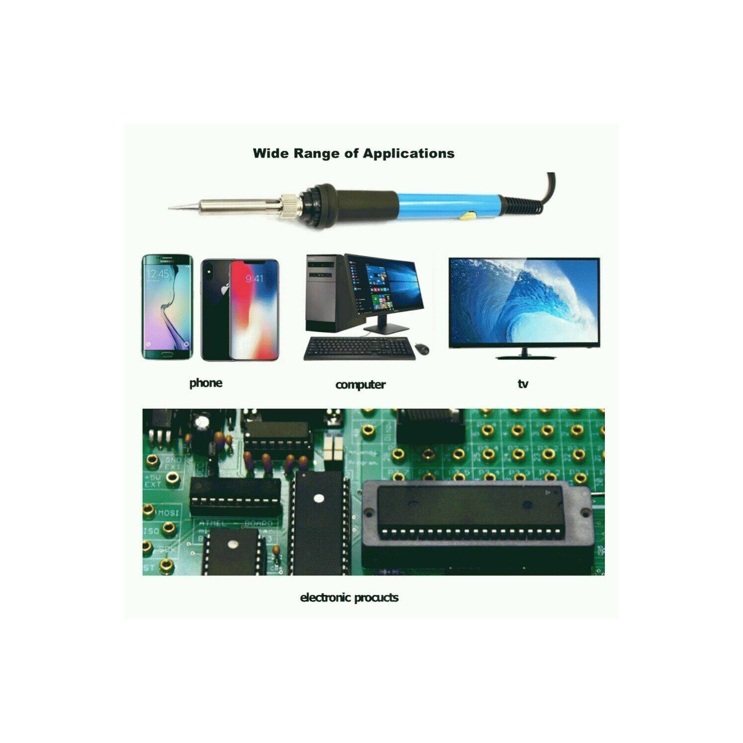 Outil à souder électrique 60 W, 110 V, pistolet à souder à température réglable