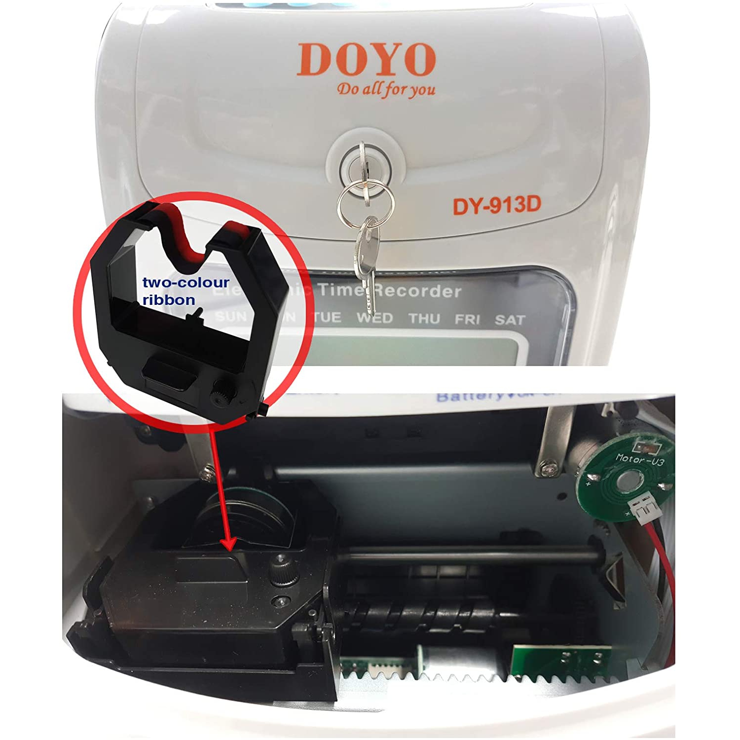 Time Clock Recorder / Time Attendance Punch Card Machine