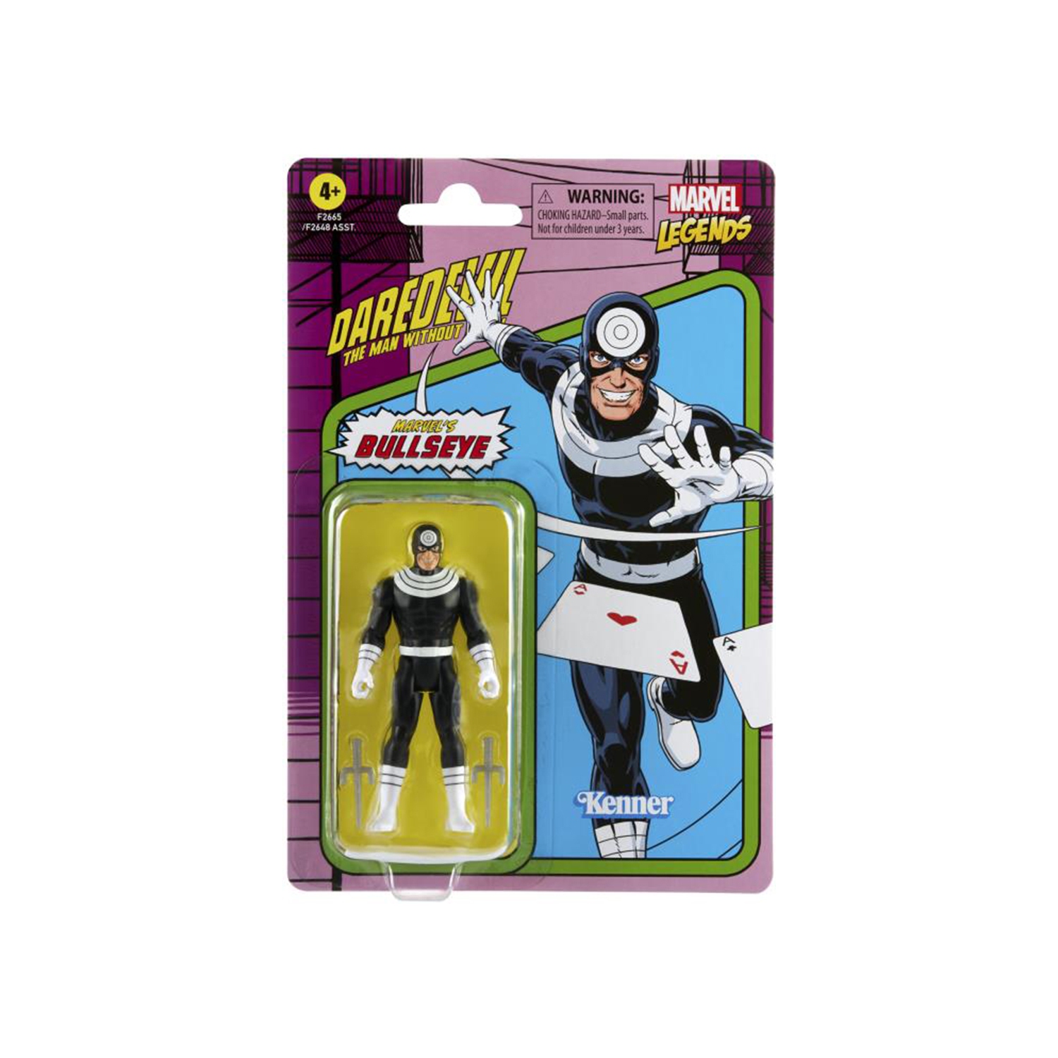 Figurine de 3.75 po de la collection Marvel Legends Retro Wave 3 - Bullseye