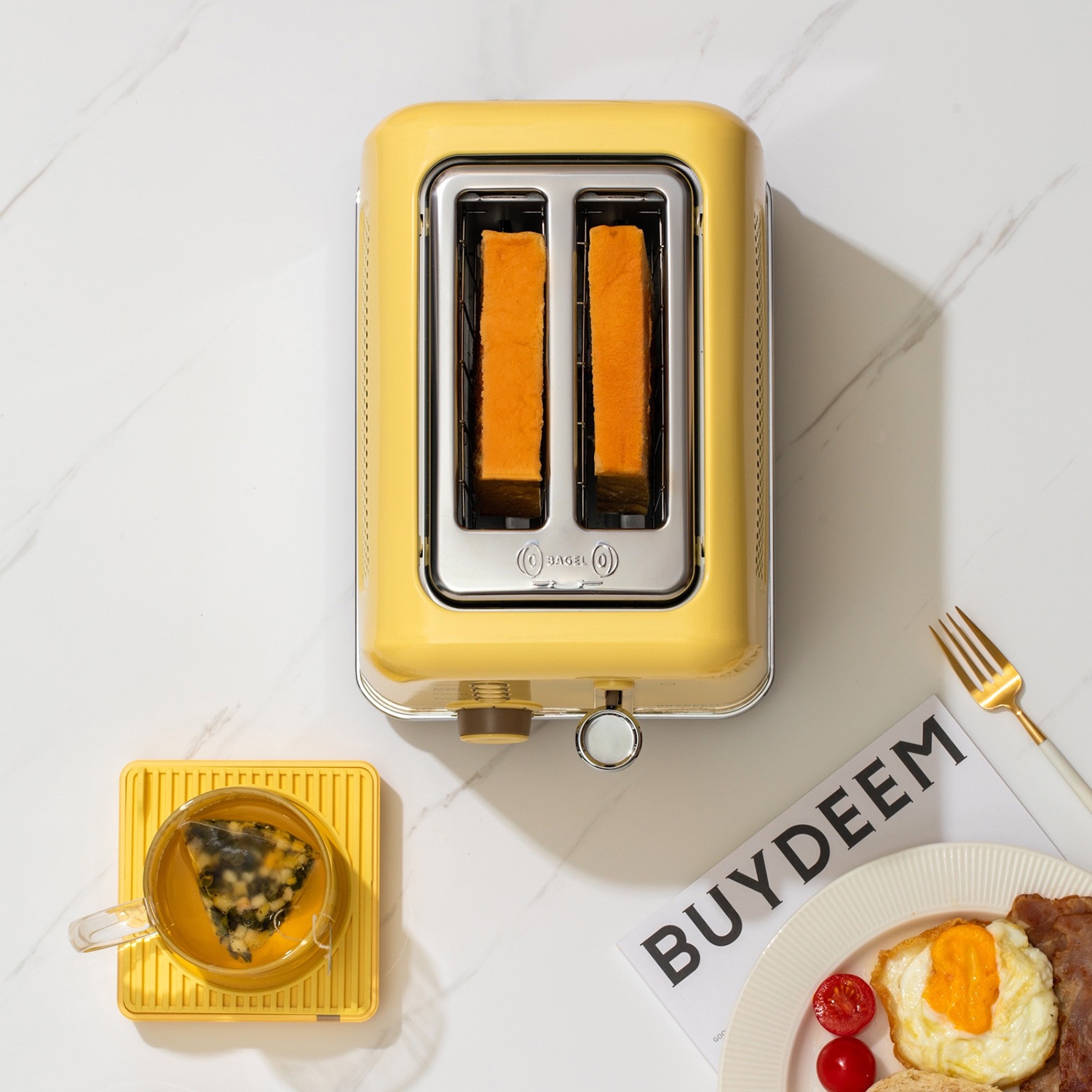 Bd61057 Buydeem 2-Slice Toaster Mellow Yellow Dt620E – Robinsons