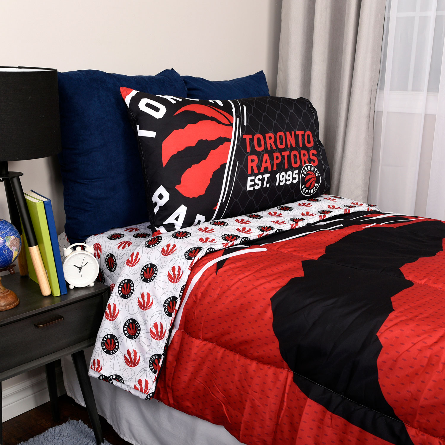 NBA 4-Piece Bed Sheet Set - Twin - Toronto Raptors