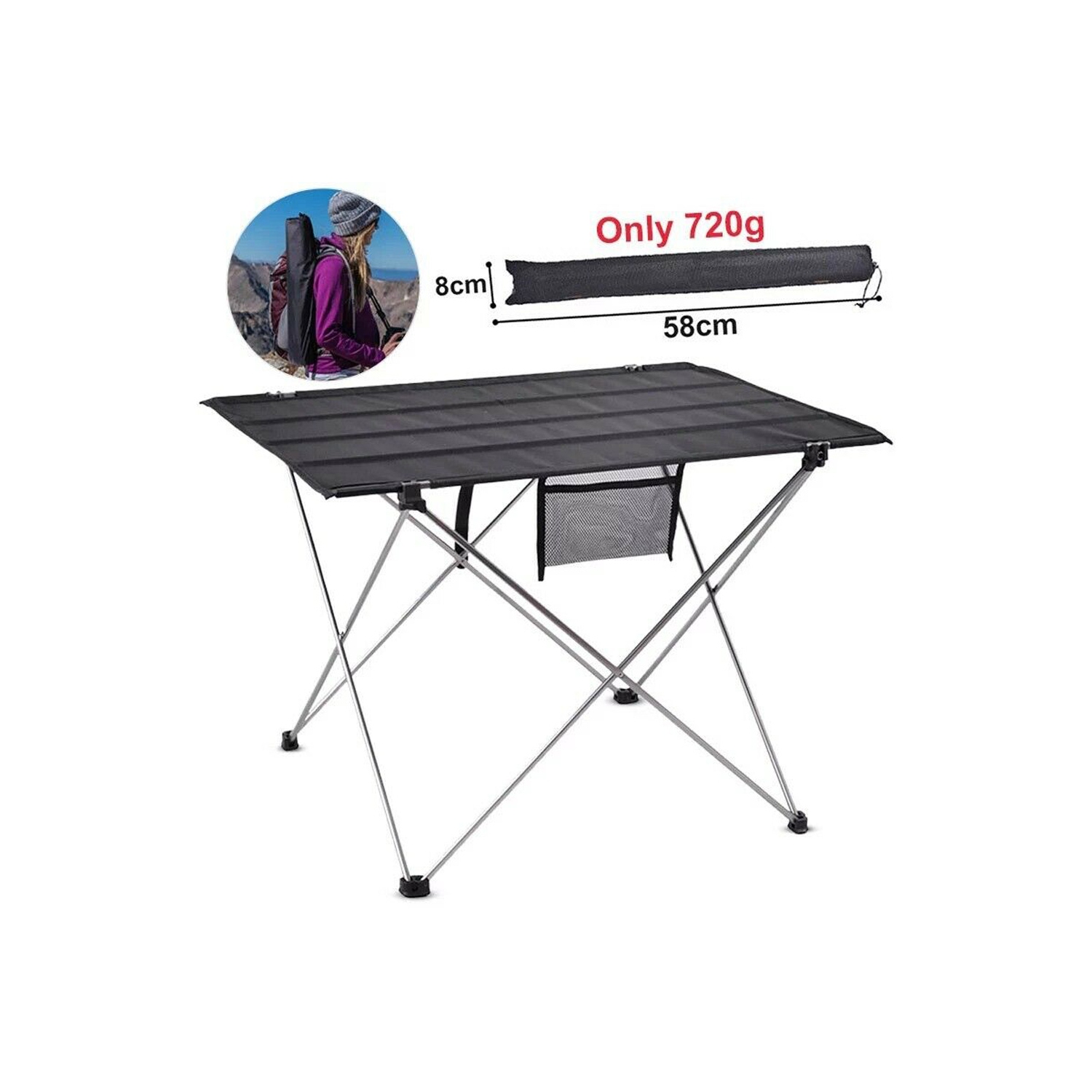 Portable Folding Table Lightweight Camping Table for Camping Hiking Picnic - axGear