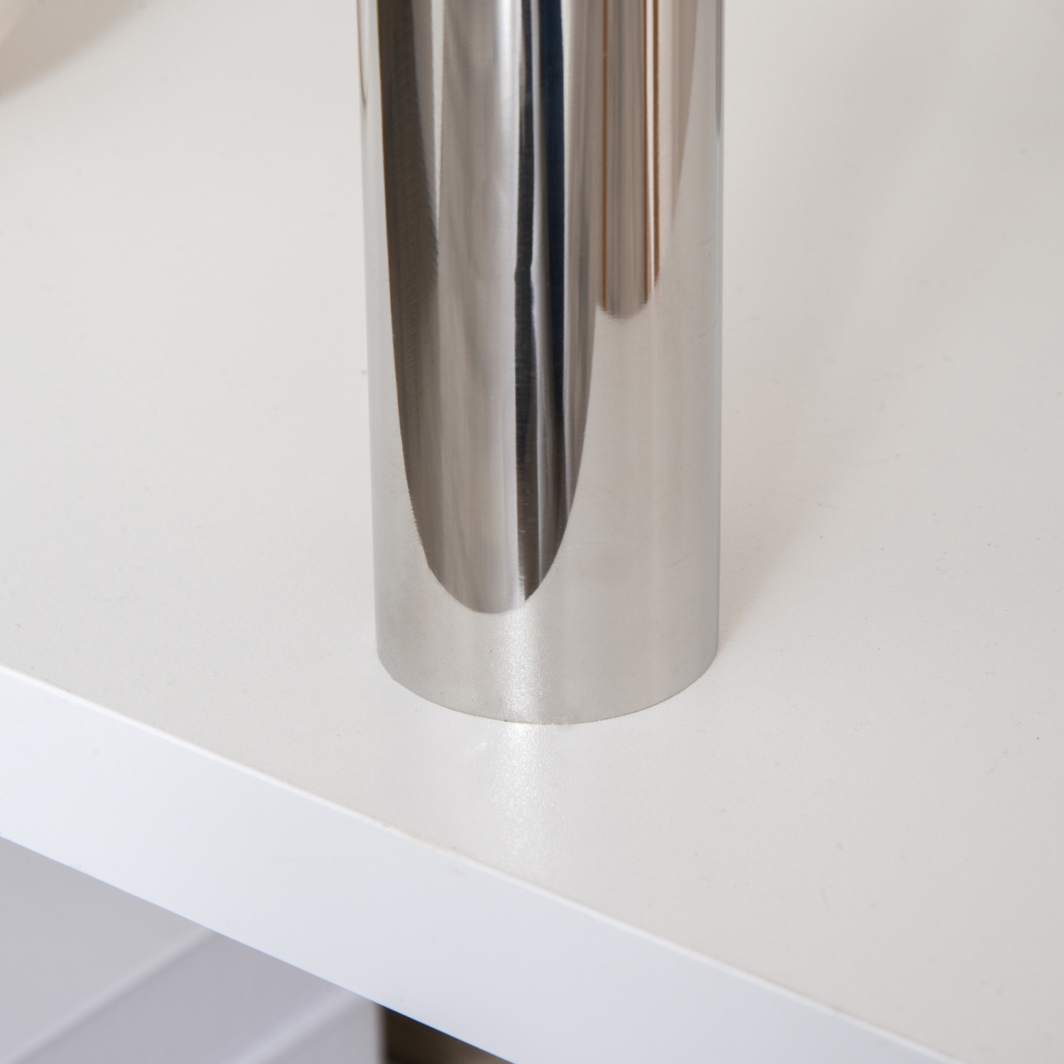 HOMCOM 55" L Shaped Computer Desk, Rotating Home Office Corner Desk, Study Workstation with Storage Shelves, Cabinet and Drawer for Small Space, White