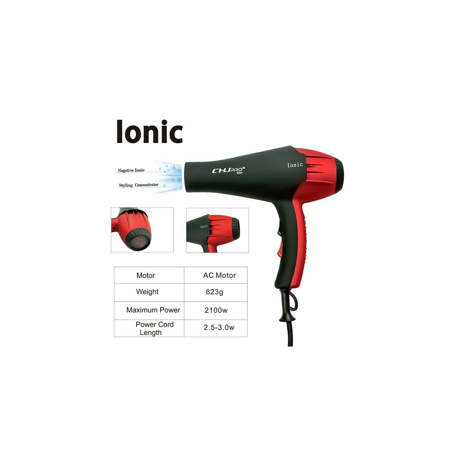 Séchoir à cheveux professionnel et à domicile cheveux frisés sèche rapidement souffleur universel