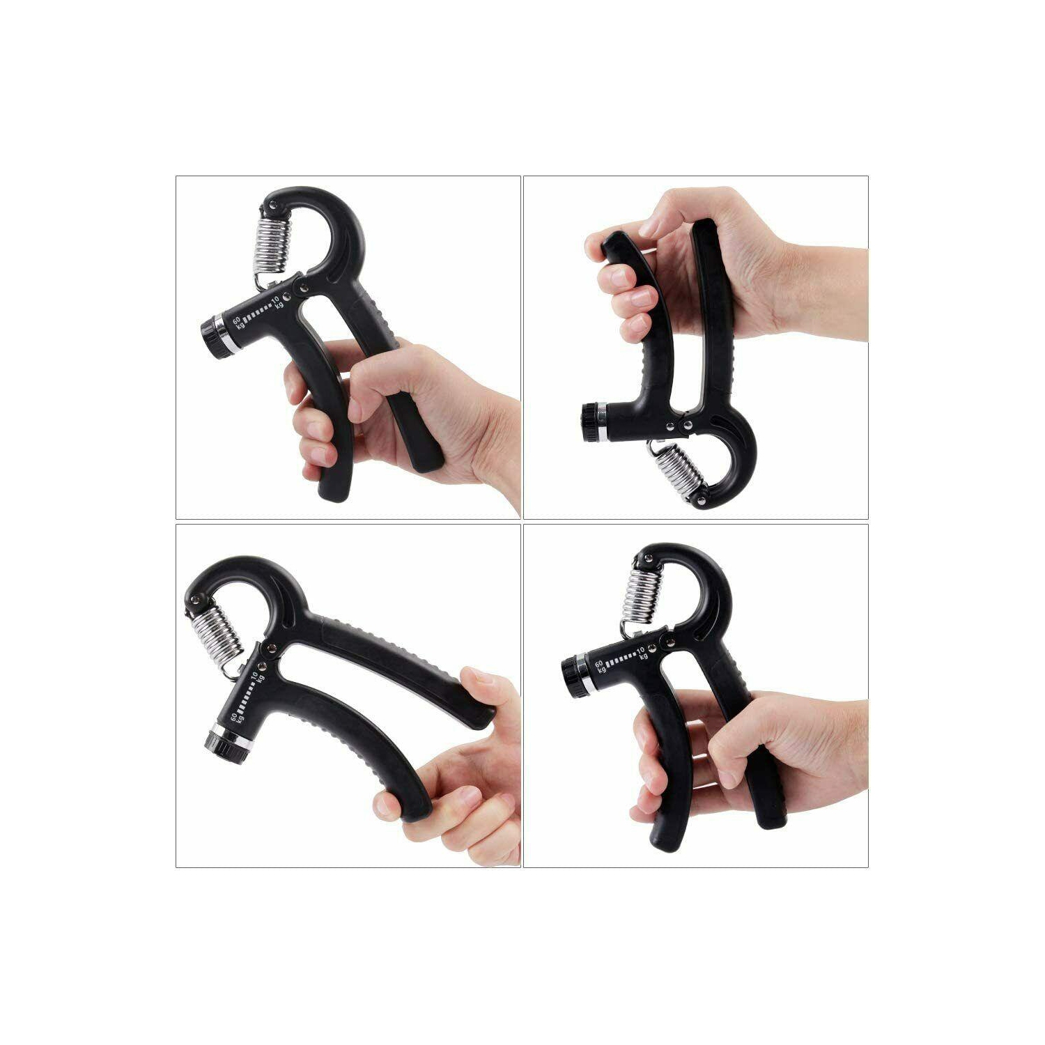 Sport Hand Grip Strengthener Adjustable Forearm Wrist Finger Exercise Trainer CA