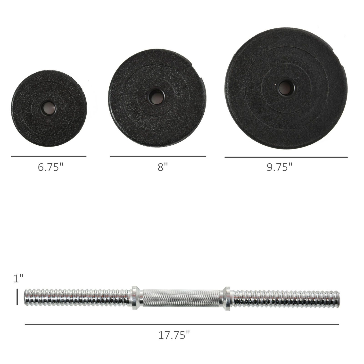 Ensemble d'haltères réglables de 88 lb entraînement à la maison poids pour les mains