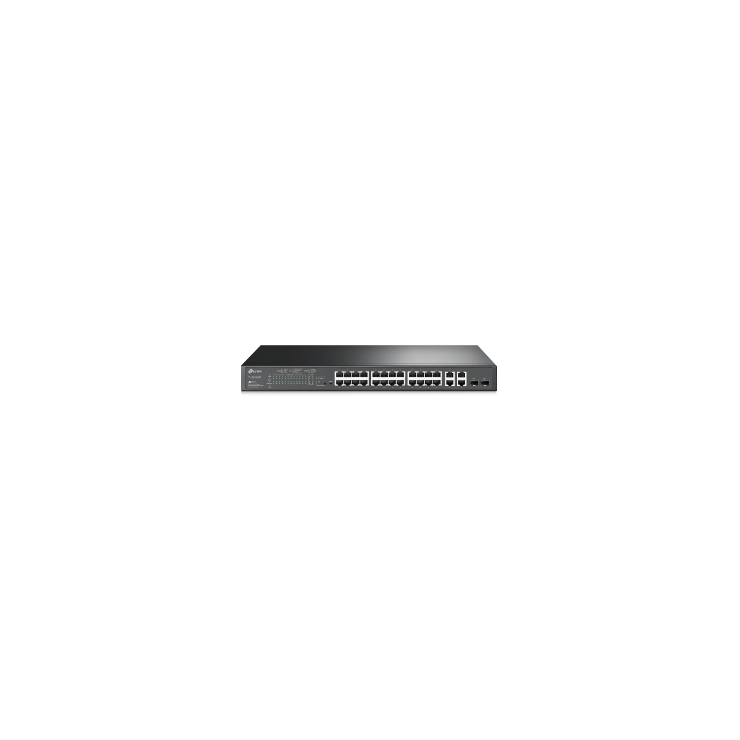 TP-LINK 28-Port Gigabit Smart Switch with PoE+ - Black