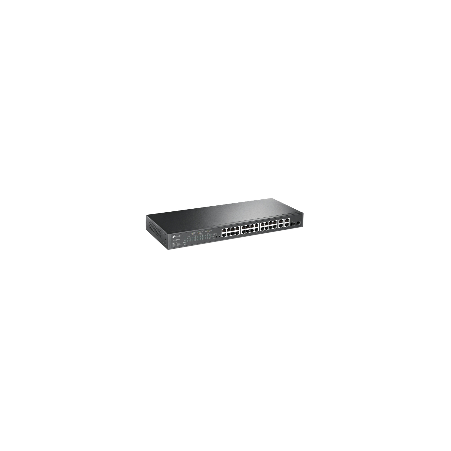 TP-LINK 28-Port Gigabit Smart Switch with PoE+ - Black