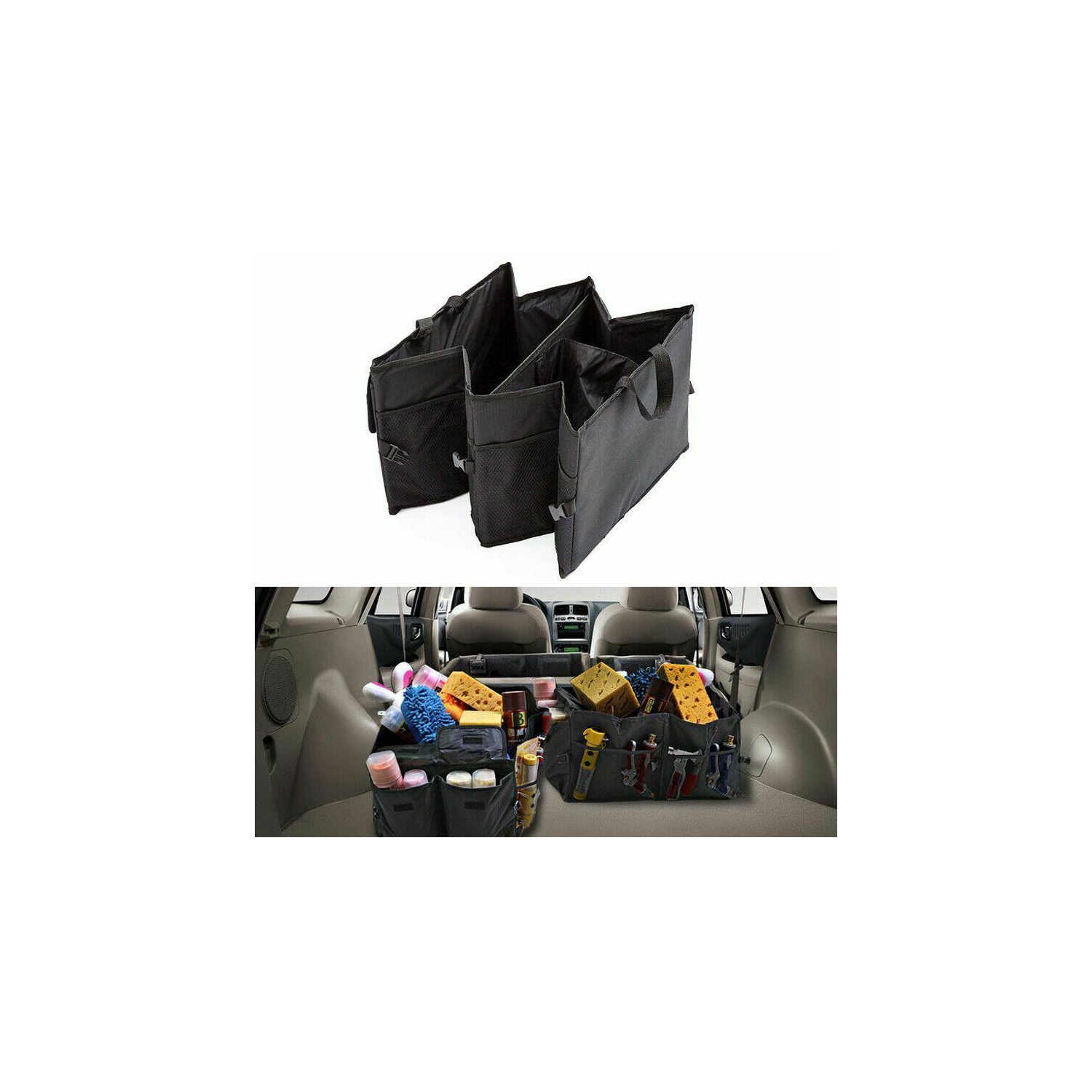 Sac de rangement avant pour siège arrière de voiture, pochettes multiples essentielles de voyage automobile