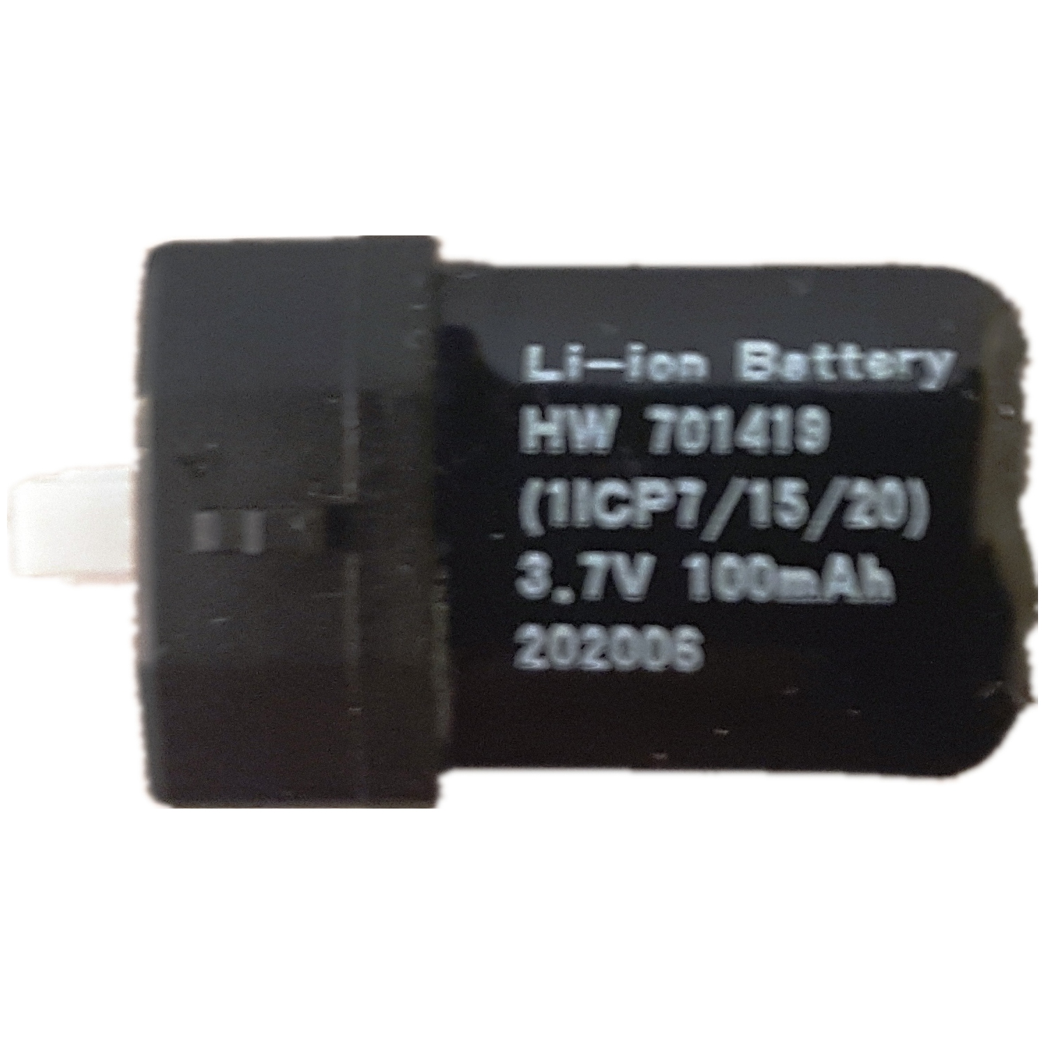 Batterie lithium-polymère rechargeable lithium-polymère 701419 mAh pour oiseaux 100&nbsp;mAh de Zing Go - 3,7&nbsp;V - remis à neuf - très bon état