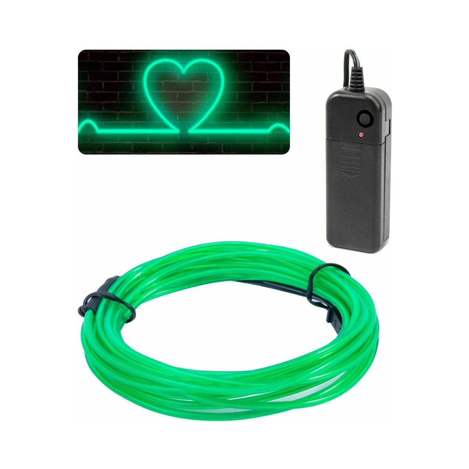 New 5M/16.5ft Led Flexible Soft Tube Wire Lights Neon Glowing Rope Strip Light