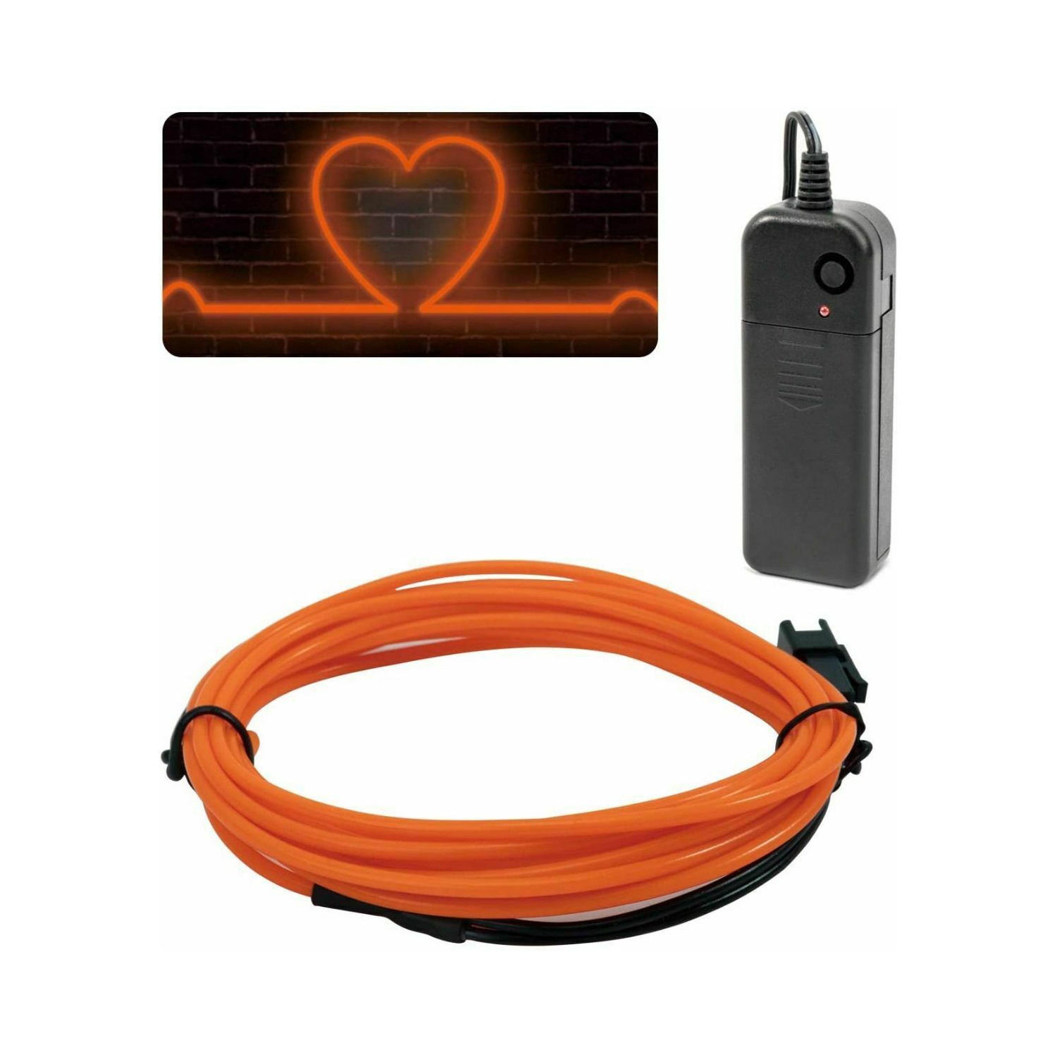 New 5M/16.5ft Led Flexible Soft Tube Wire Lights Neon Glowing Rope Strip Light