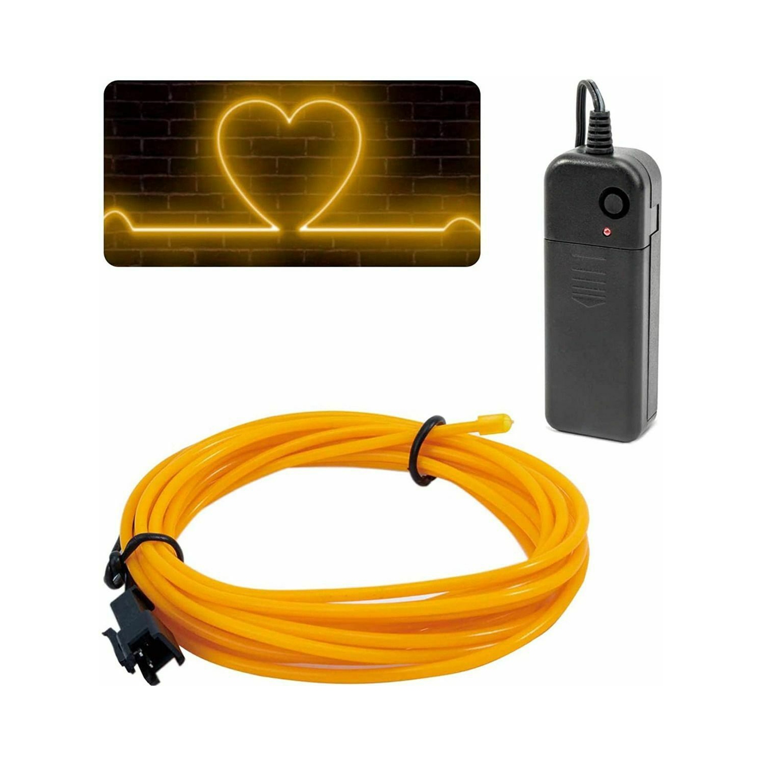 New 5M/16.5ft Led Flexible Soft Tube Wire Lights Neon Glowing Rope Strip Light