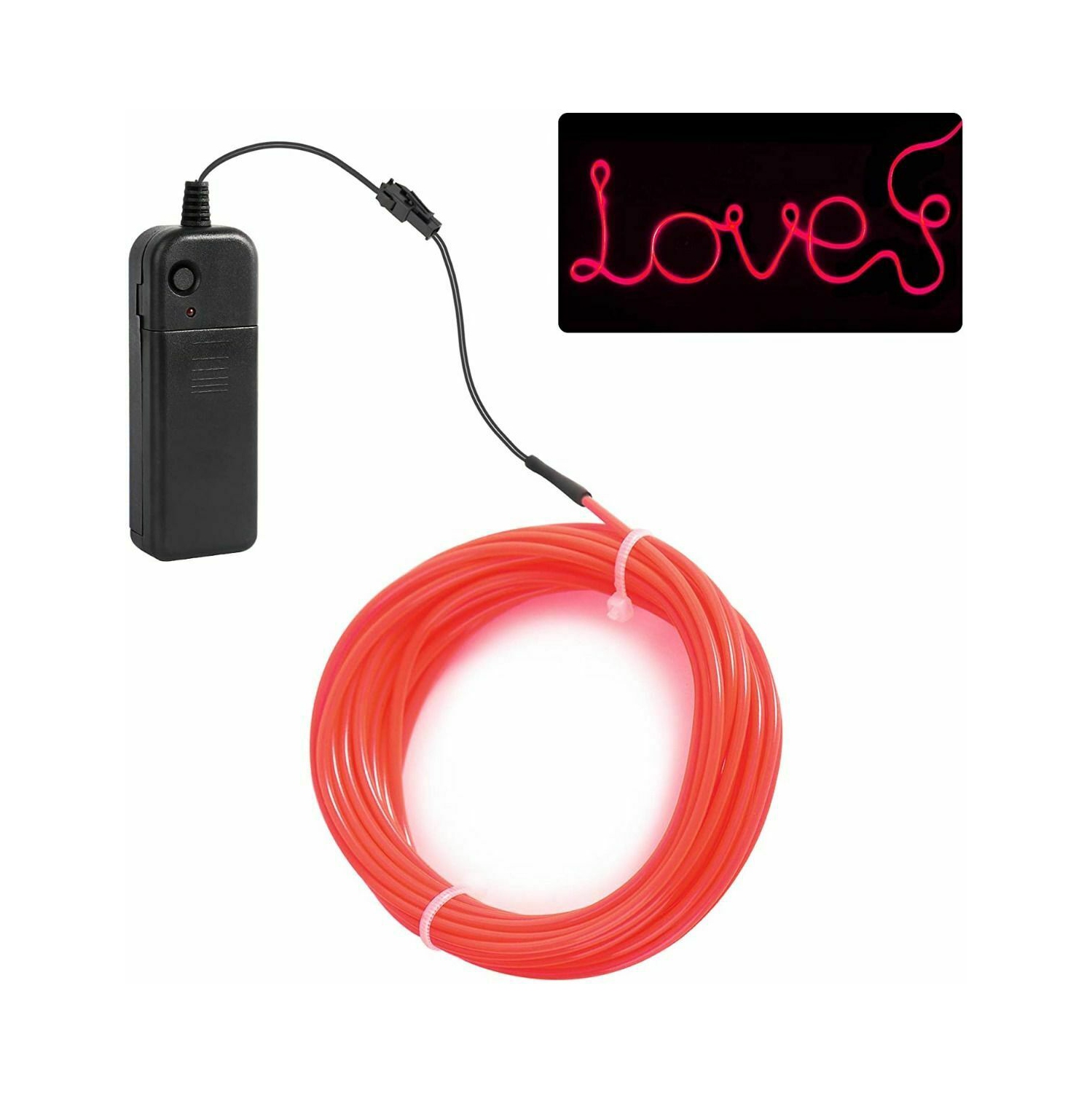 New 5M/16.5ft Led Flexible Soft Tube Wire Lights Neon Glowing Rope Strip Light