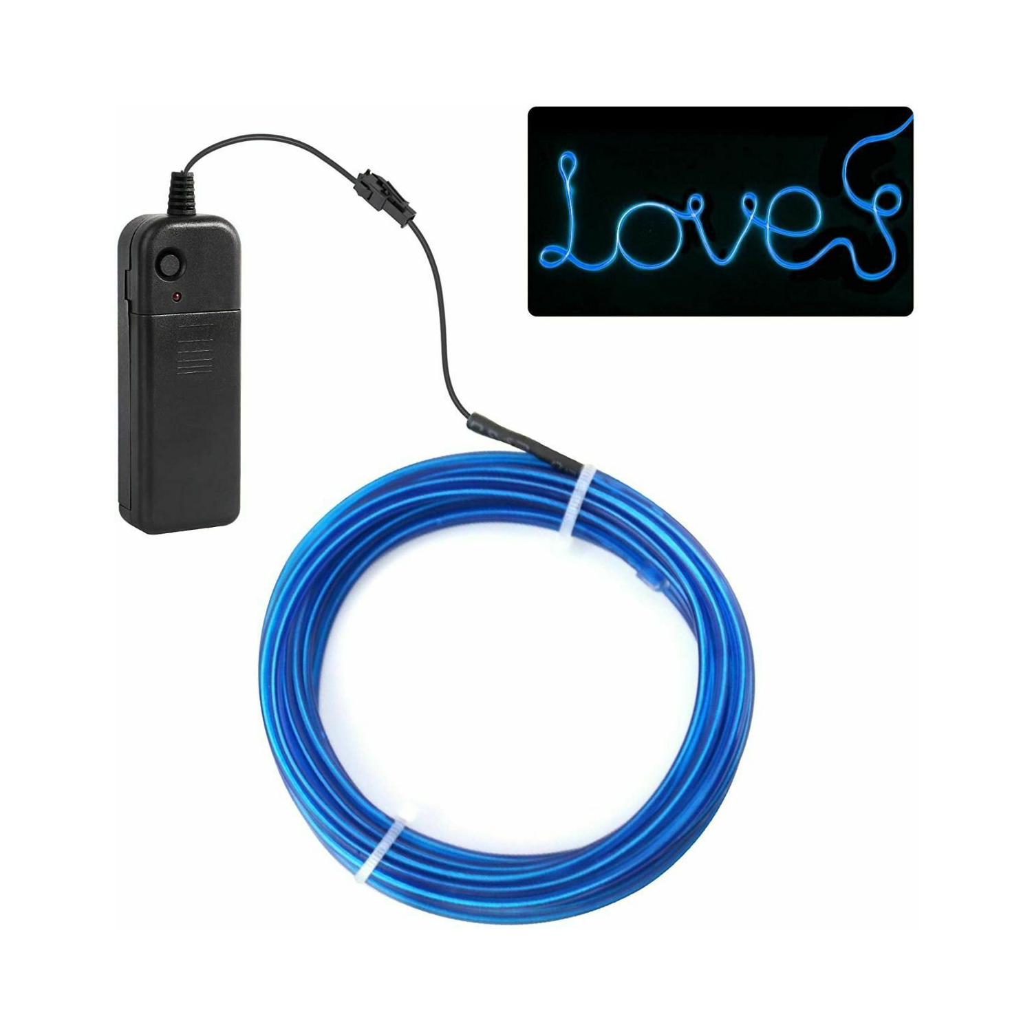 New 5M/16.5ft Led Flexible Soft Tube Wire Lights Neon Glowing Rope Strip Light