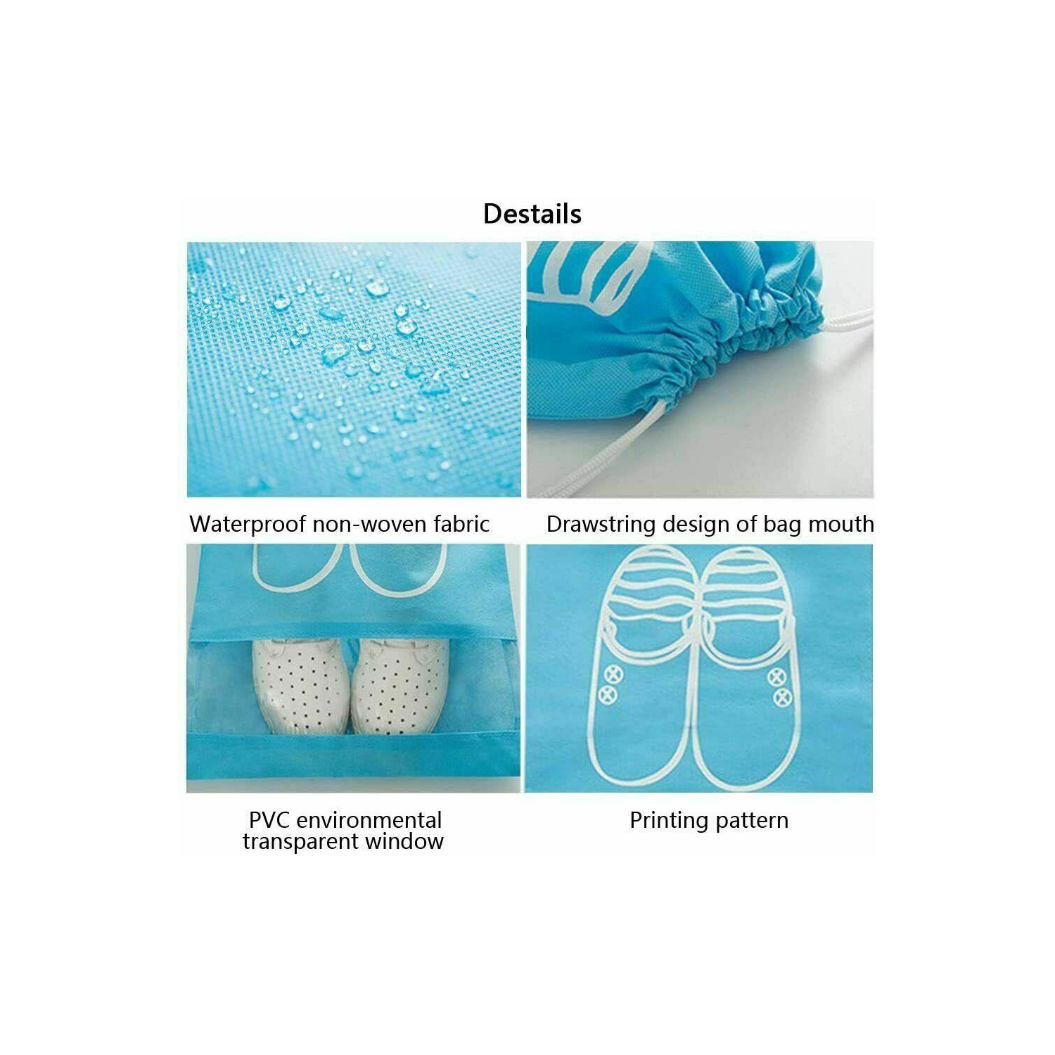 Sac de rangement à chaussures de voyage avec cordon de serrage à la poussière 10 pièces pour la maison