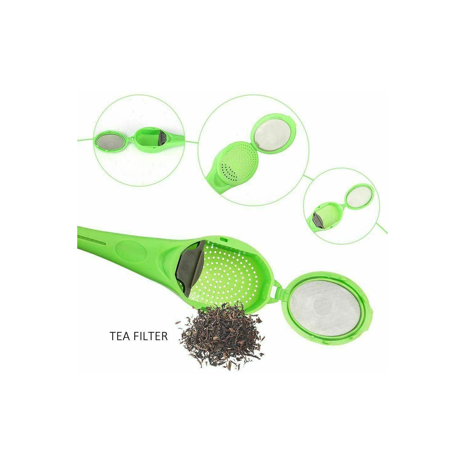 Tea Infuser Loose Tea Leaf Strainer Herbal Spice Silicone Filter Diffuser Tool