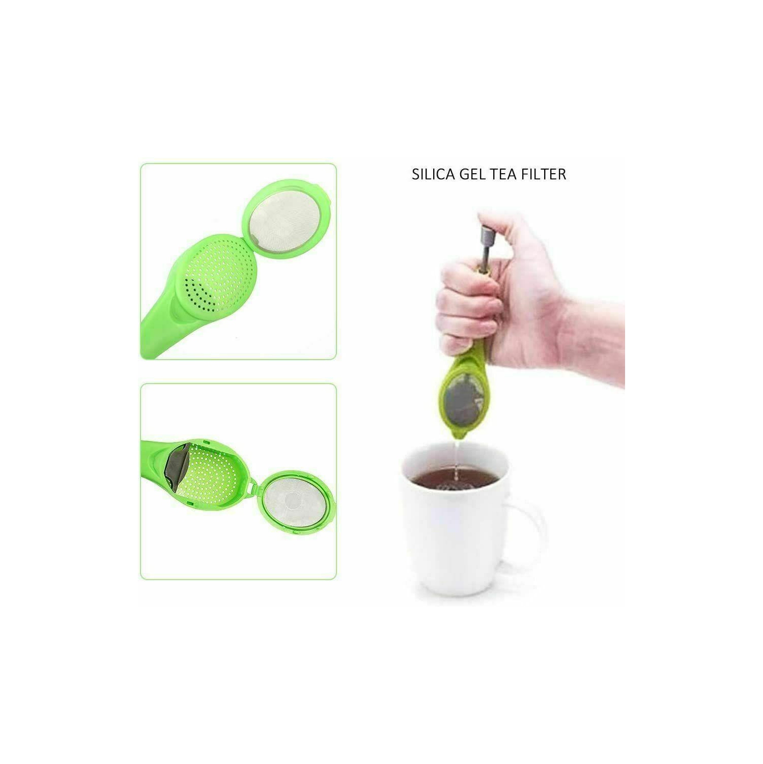 Tea Infuser Loose Tea Leaf Strainer Herbal Spice Silicone Filter Diffuser Tool