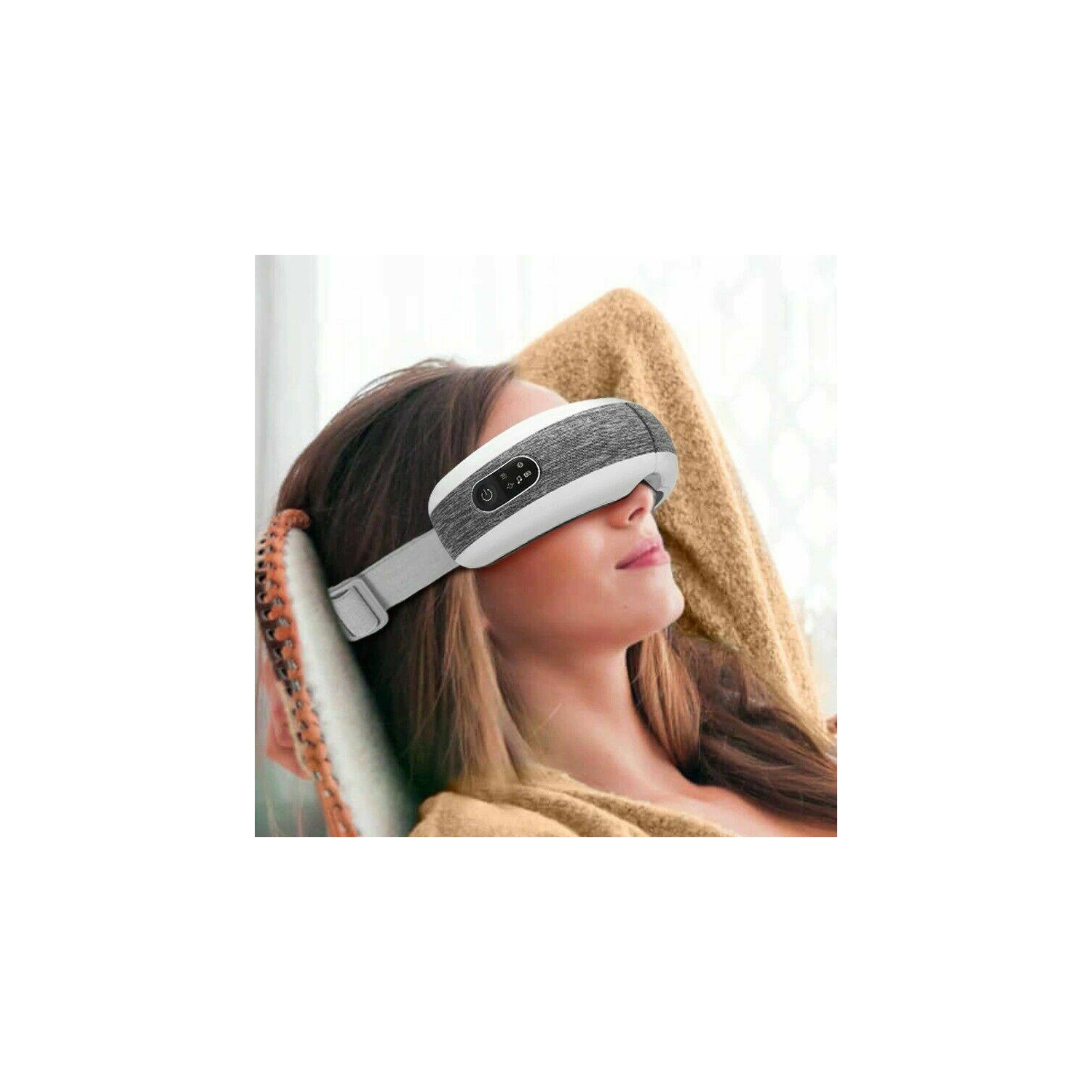 Appareil de massage électrique pour les yeux avec technologie Heat Air Pressure Vibration qui soulage la fatigue oculaire