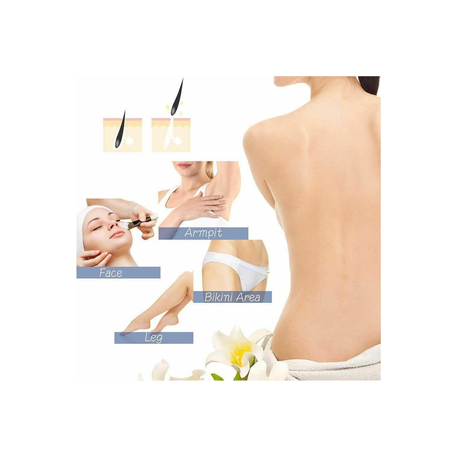 New Wax Warmer Hair Removal Kit with Hard Wax Beans and Wax Applicator Sticks CA