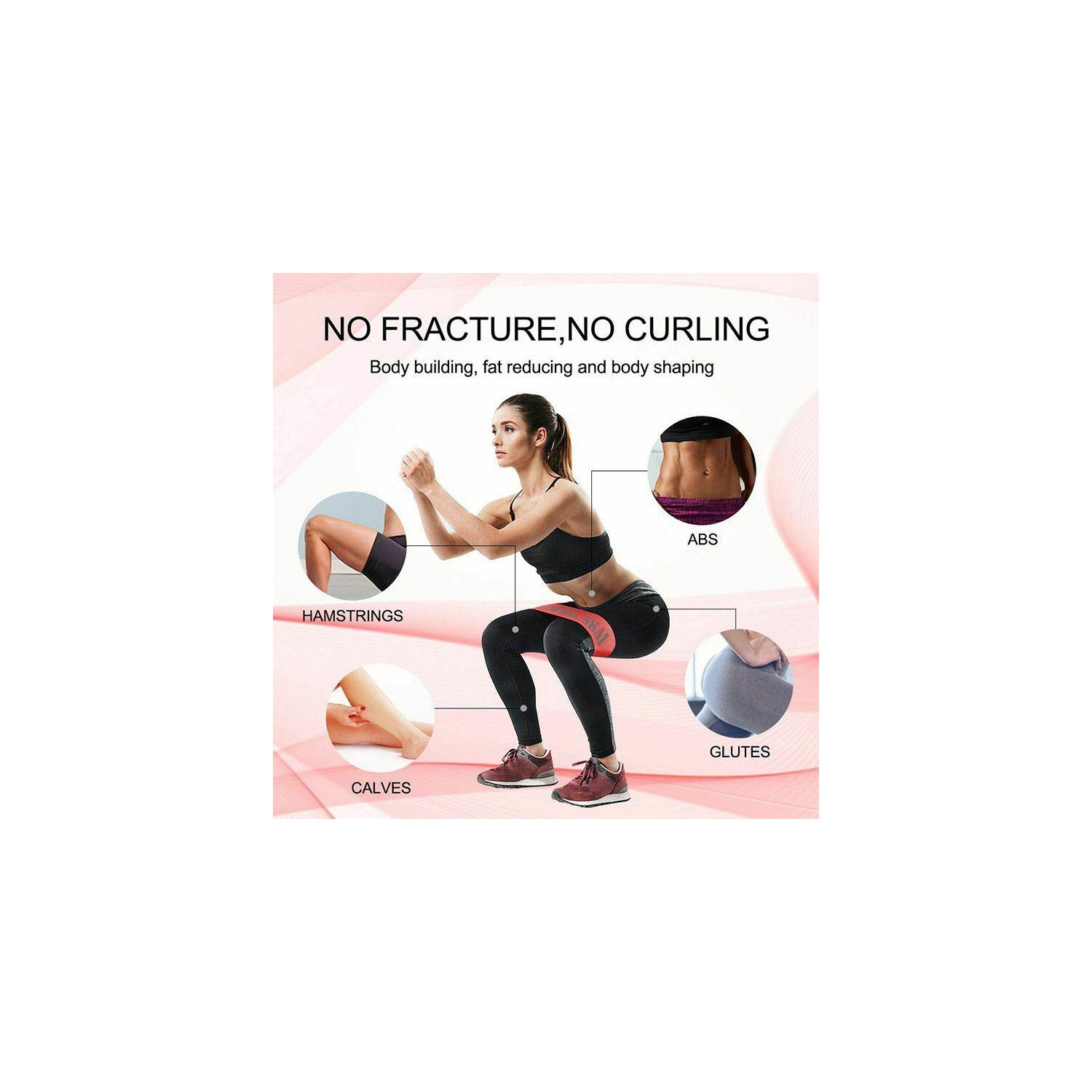 Bandes élastiques pour exercices 5 pièces/paquet avec niveau de poids Diferrent