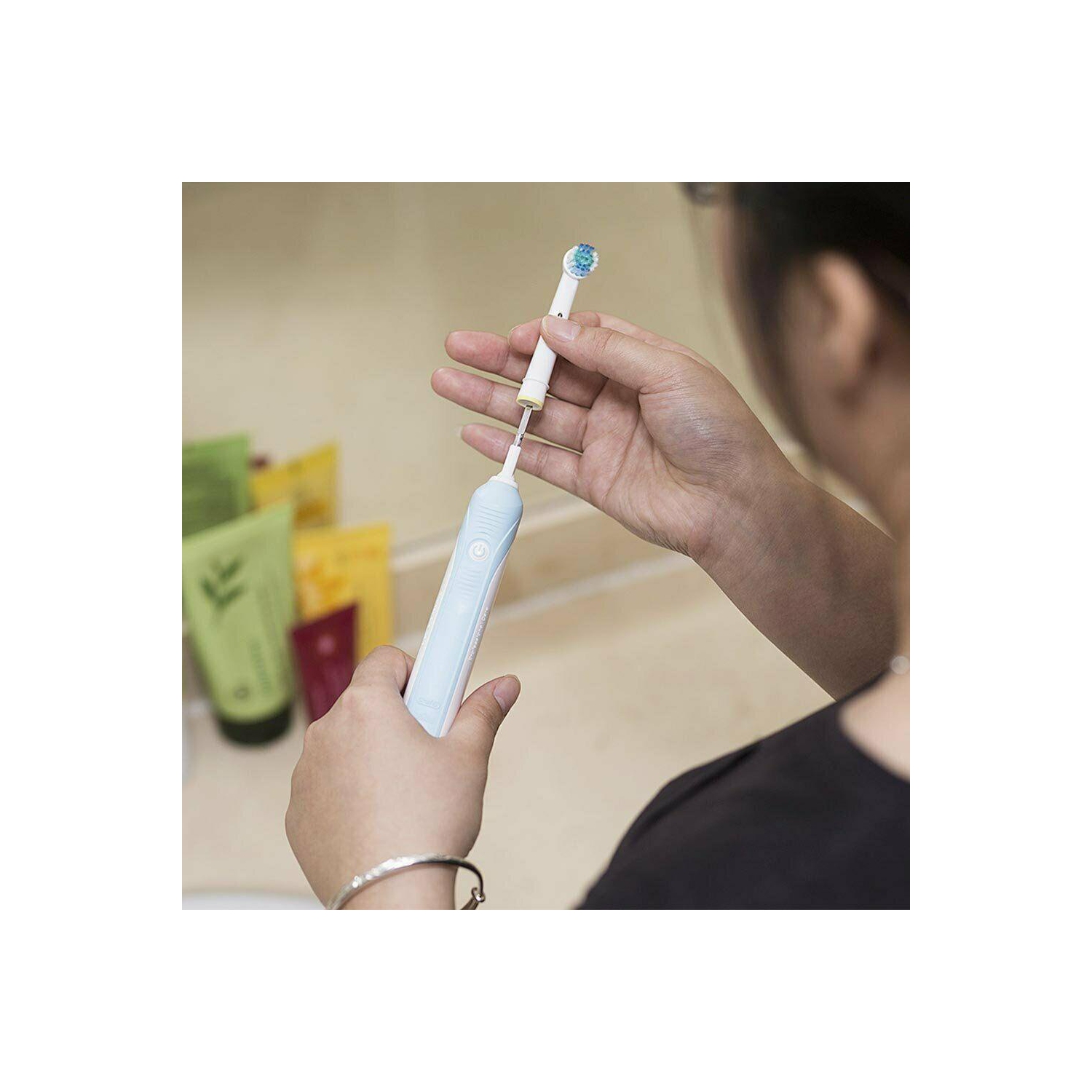 4 nouvelles têtes de brosse à dents électriques de rechange pour le nettoyant de précision Oral B Braun