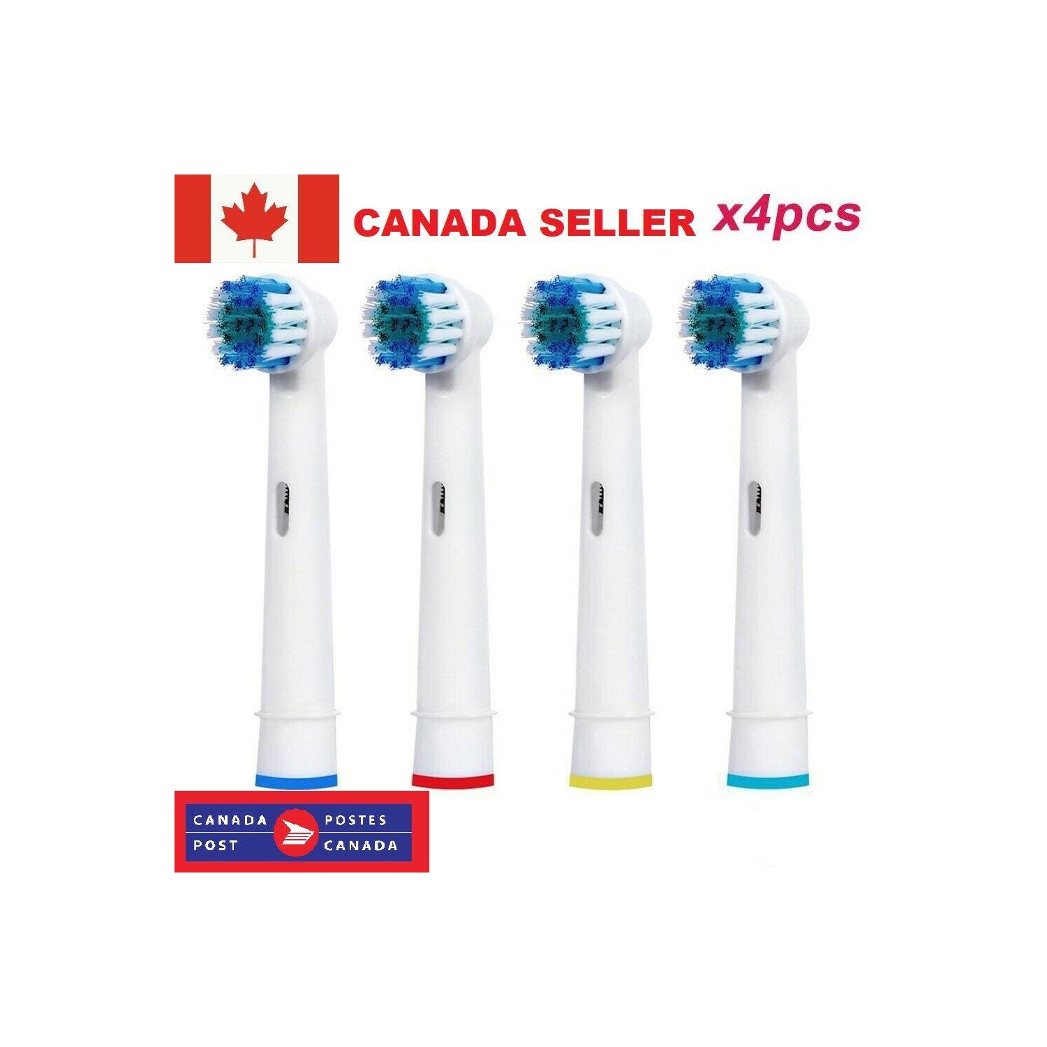 4 nouvelles têtes de brosse à dents électriques de rechange pour le nettoyant de précision Oral B Braun