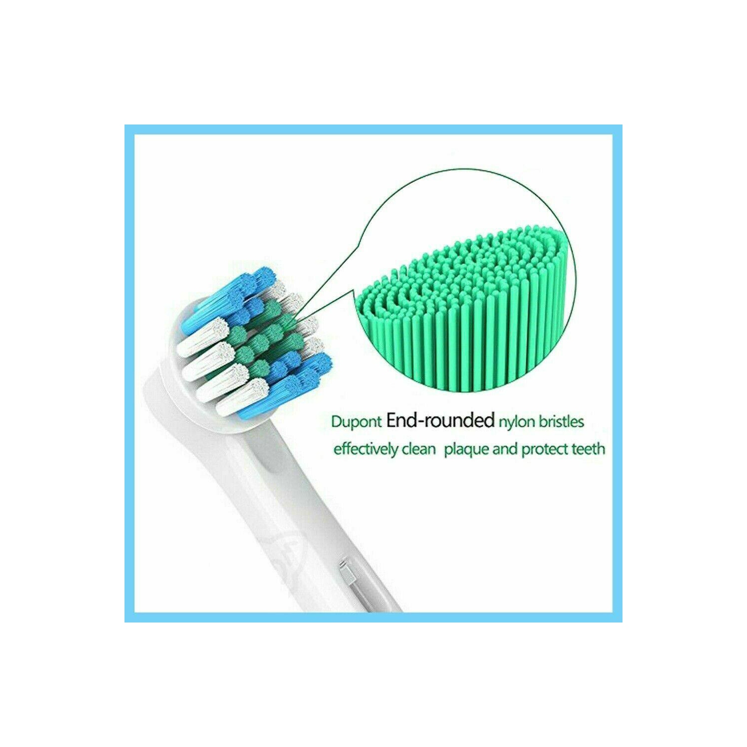 Brosse de rechange à 4 têtes de brosse à dents pour UN NETTOYAGE PRÉCIS