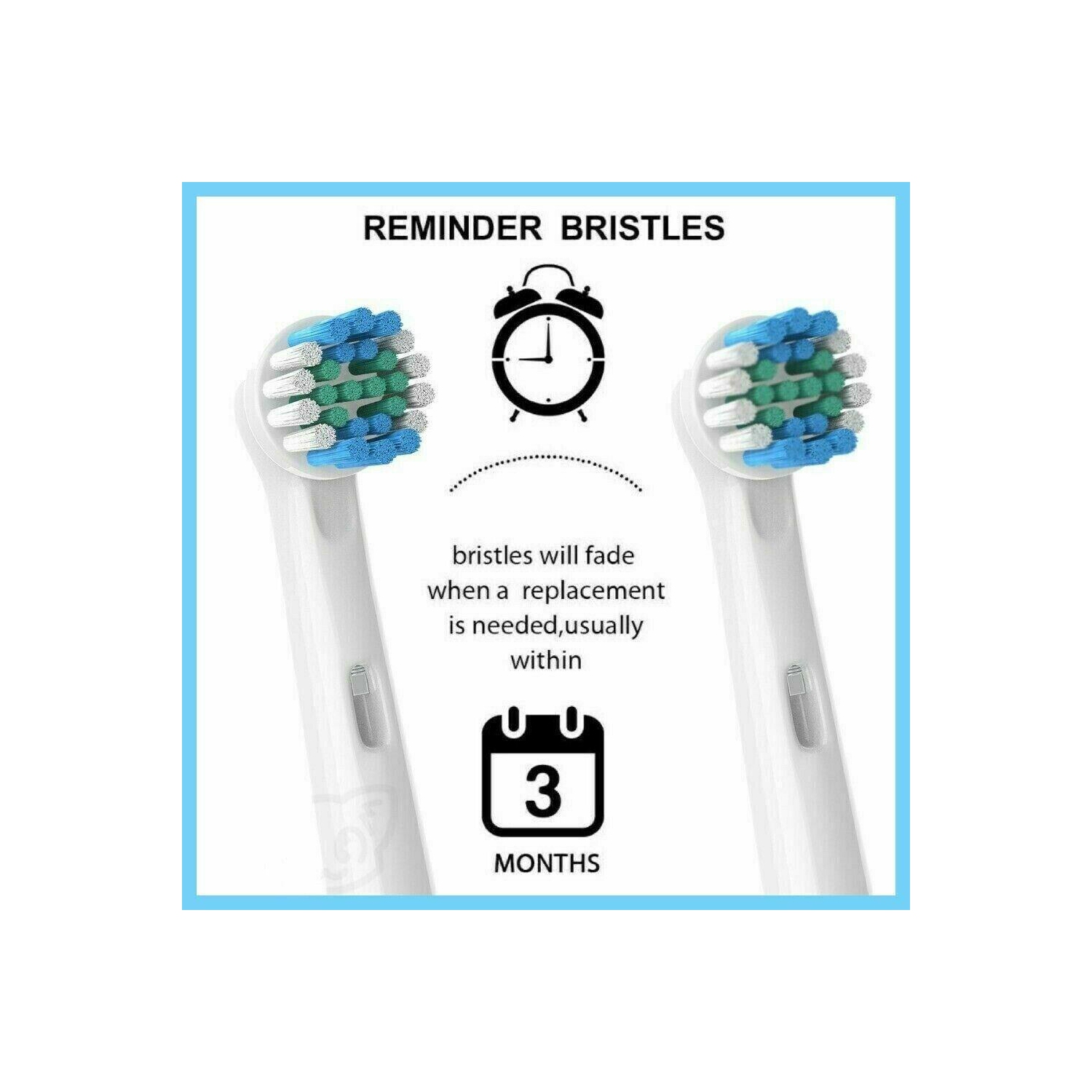 Brosse de rechange à 4 têtes de brosse à dents pour UN NETTOYAGE PRÉCIS