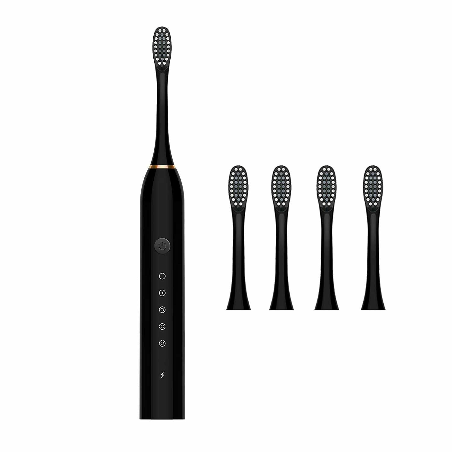 Rechargeable Electric Toothbrush Travel Case 8 Brush Heads Whitening 5 Modes