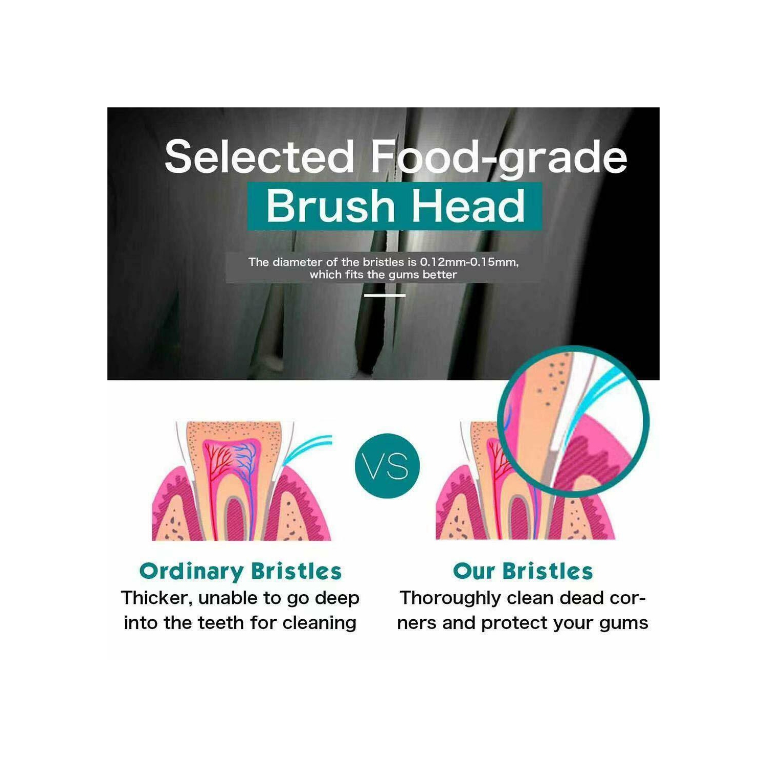 Rechargeable Electric Toothbrush Travel Case 8 Brush Heads Whitening 5 Modes