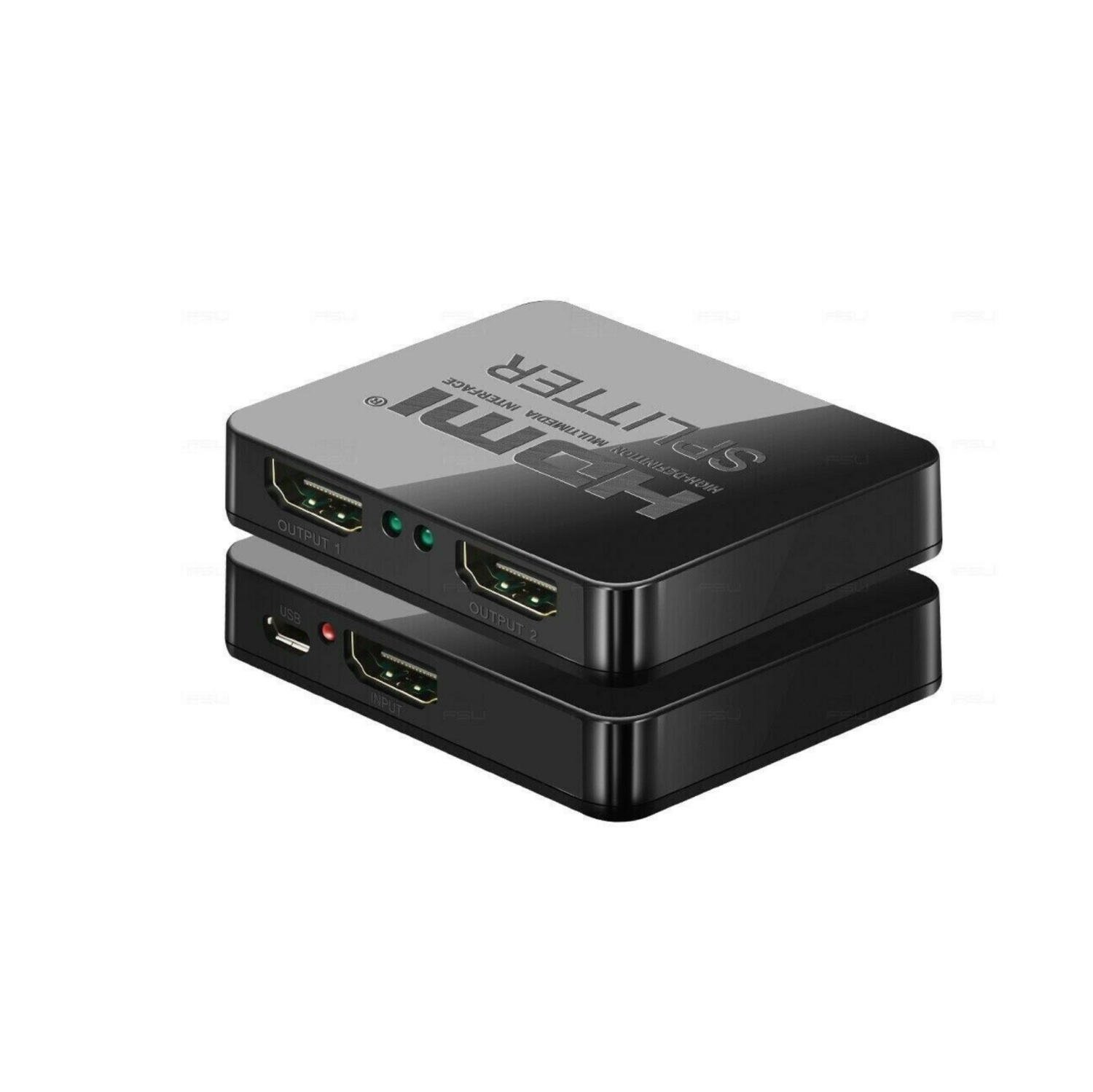 Premium HDMI 1In 2Out 1080P 4K 1X2 HDCP Stripper Splitter Power Signal Amplifier