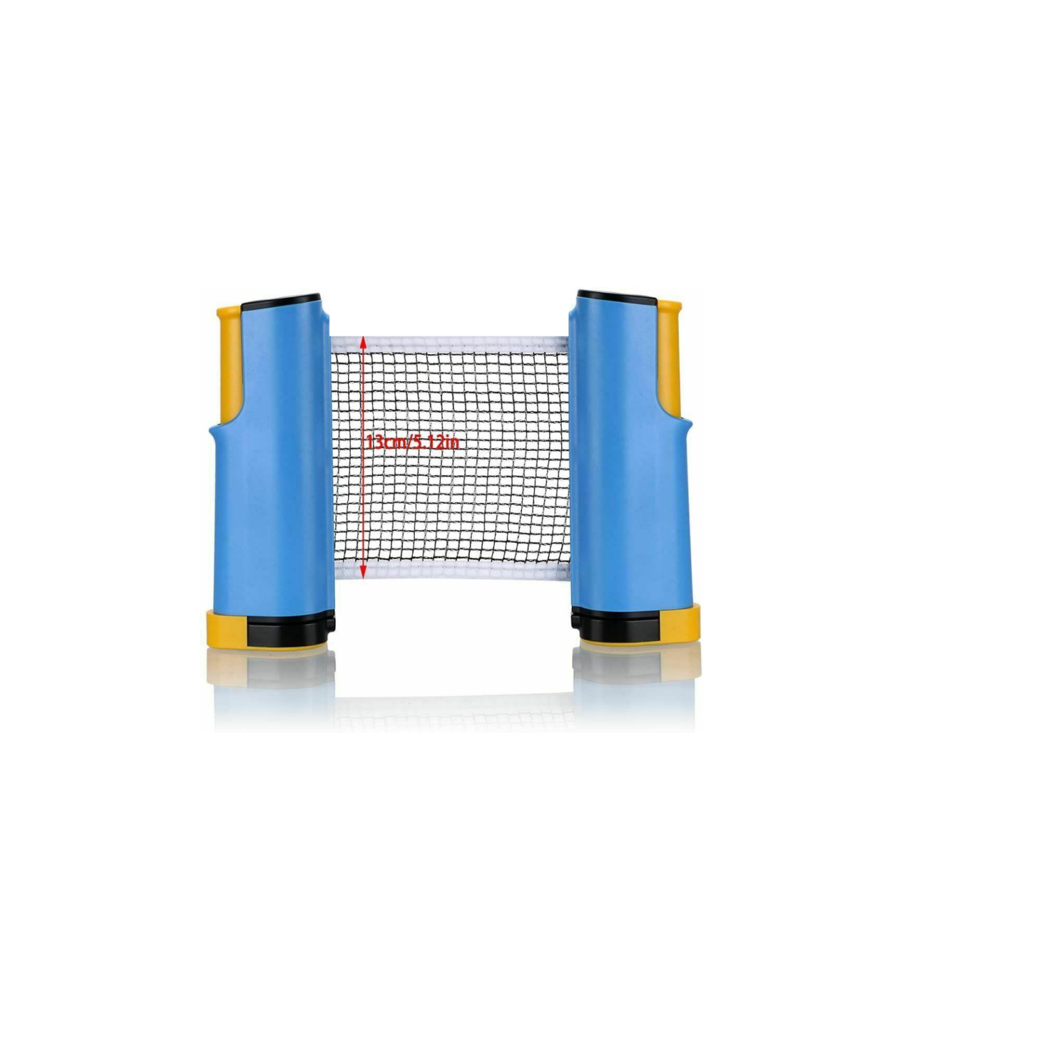 Filet de tennis de table portatif avec pince à ressort et léger en plastique polyéthylène